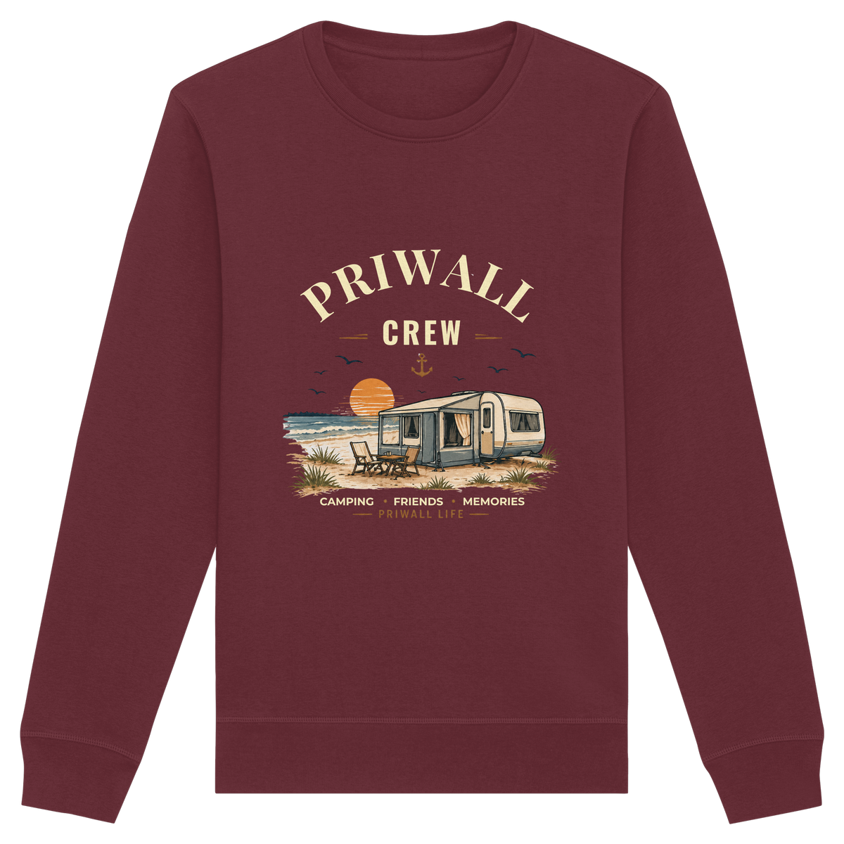 Priwall Crew Dark Edition - Organic Basic Unisex Sweatshirt