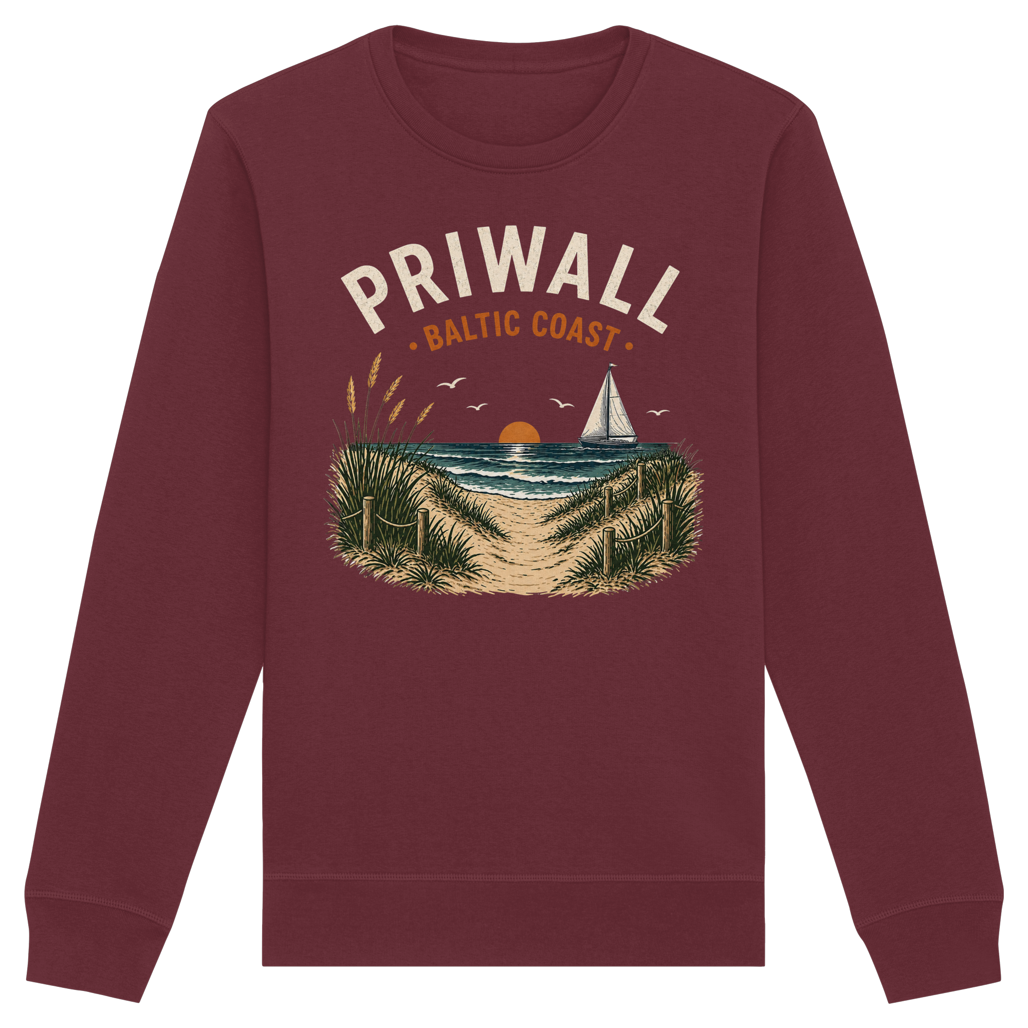 Priwall Ostsee Sweatshirt – Baltic Coast Dark Edition