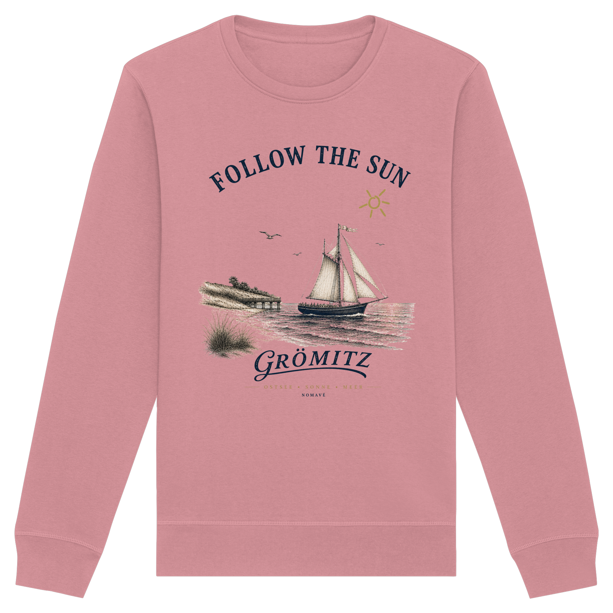 Grömitz - Follow the Sun - Bio Ostsee Unisex Sweatshirt