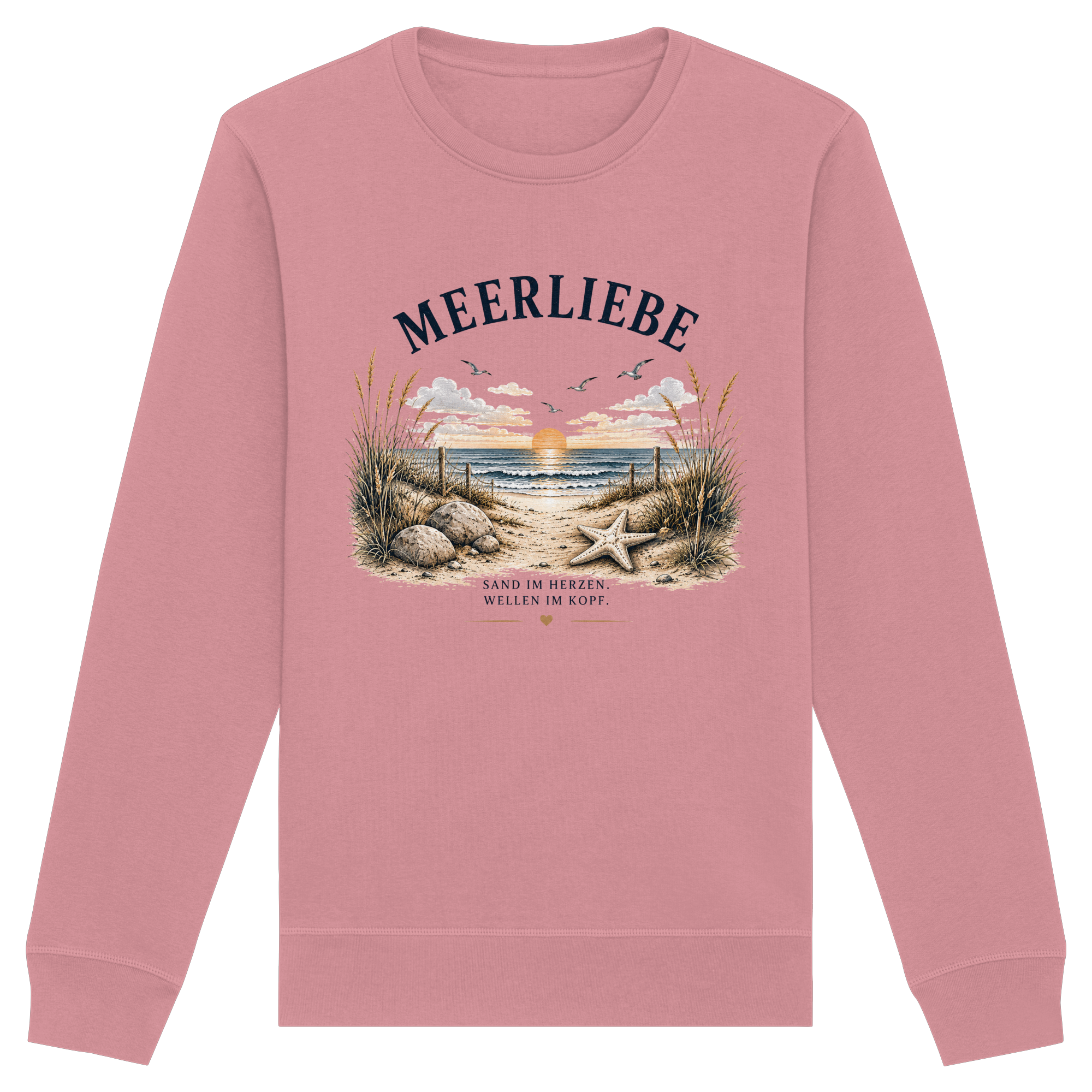 Meerliebe Sweatshirt – Küstengefühl Sea & Soul – Organic Unisex Pullover