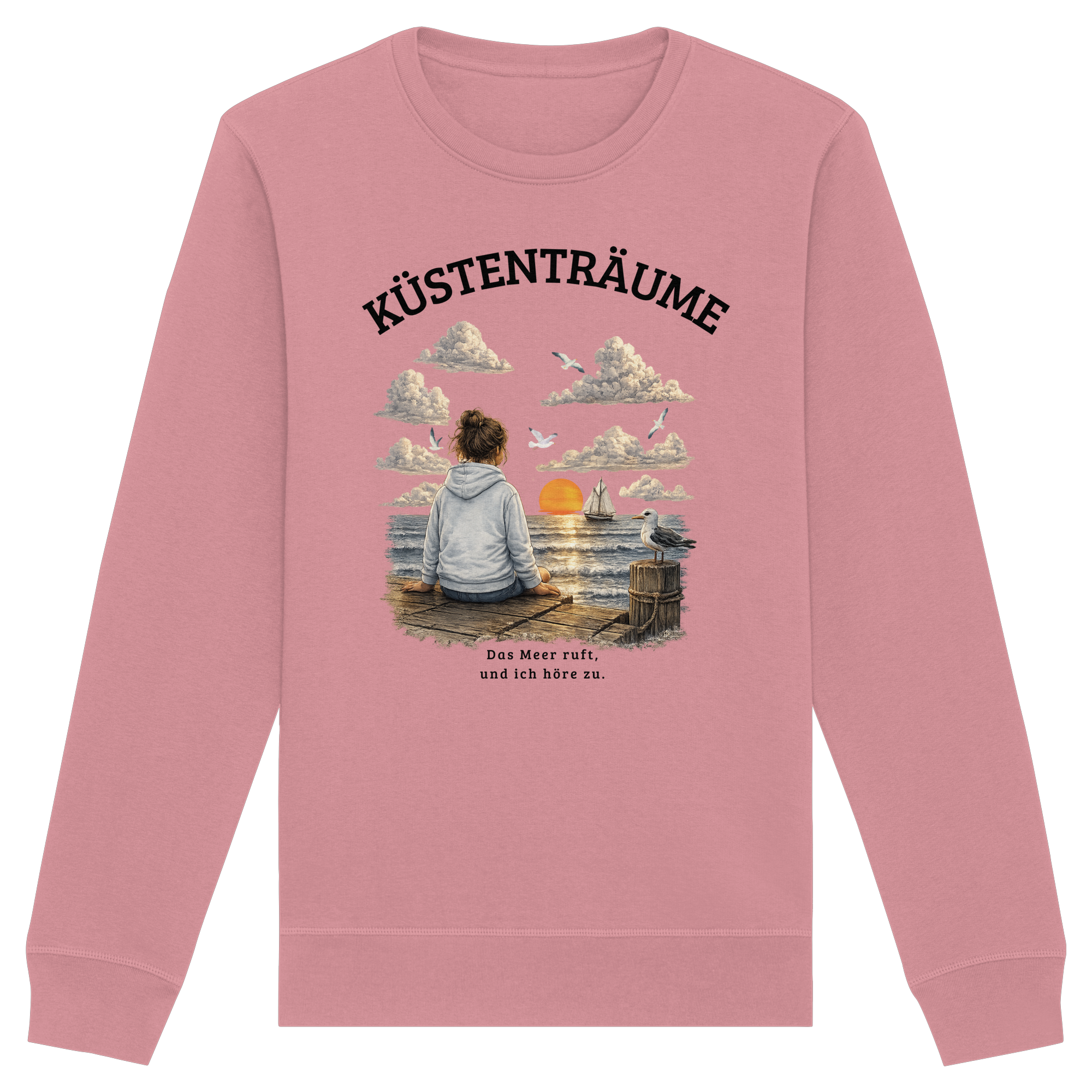 Küstenträume – Premium Bio-Sweatshirt