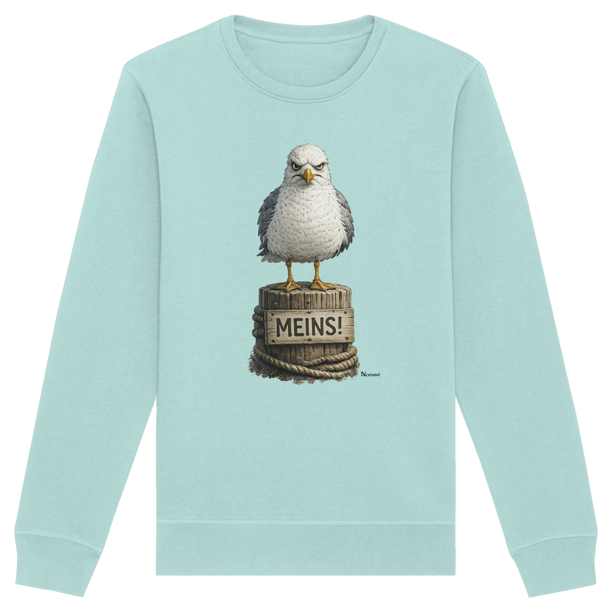 Möwe mit Meinung – MEINS! | - Organic Basic Unisex Sweatshirt