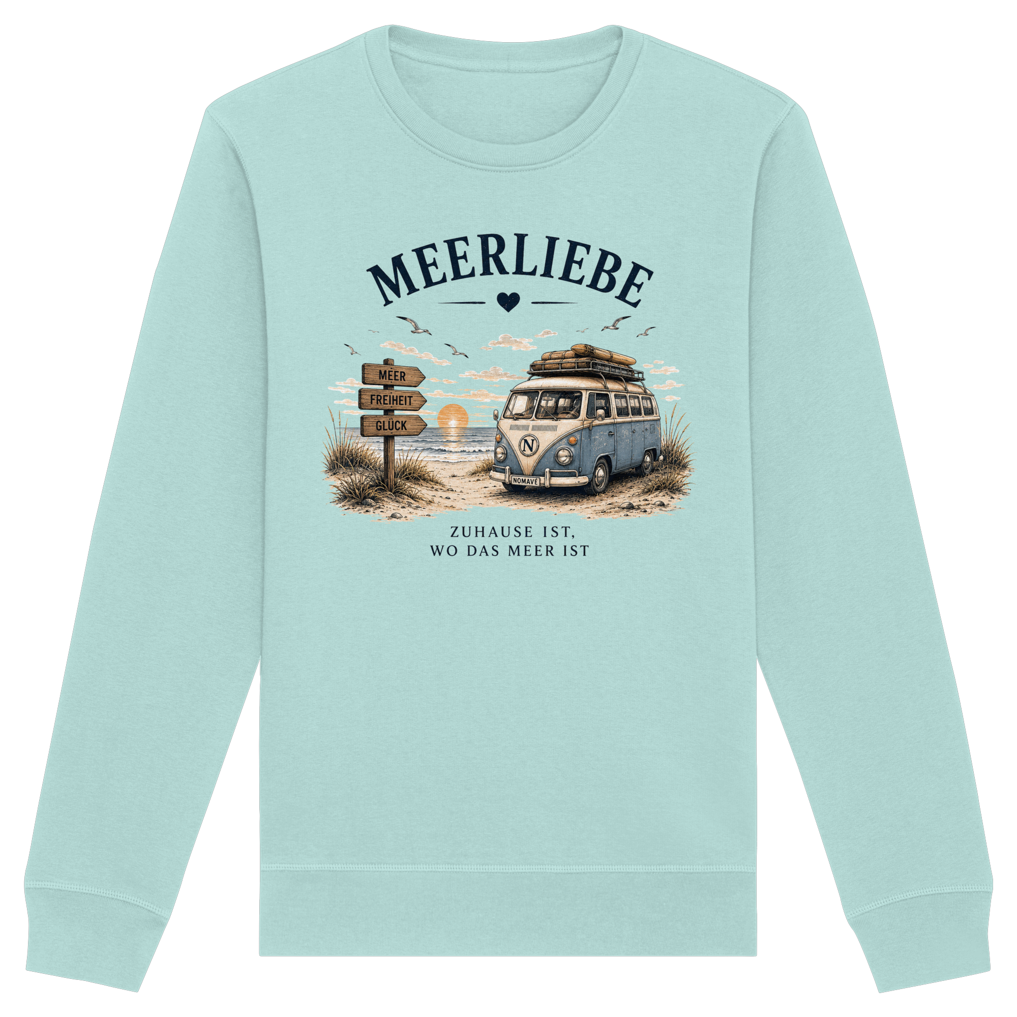 Meerliebe Vanlife – Organic Basic Unisex Sweatshirt
