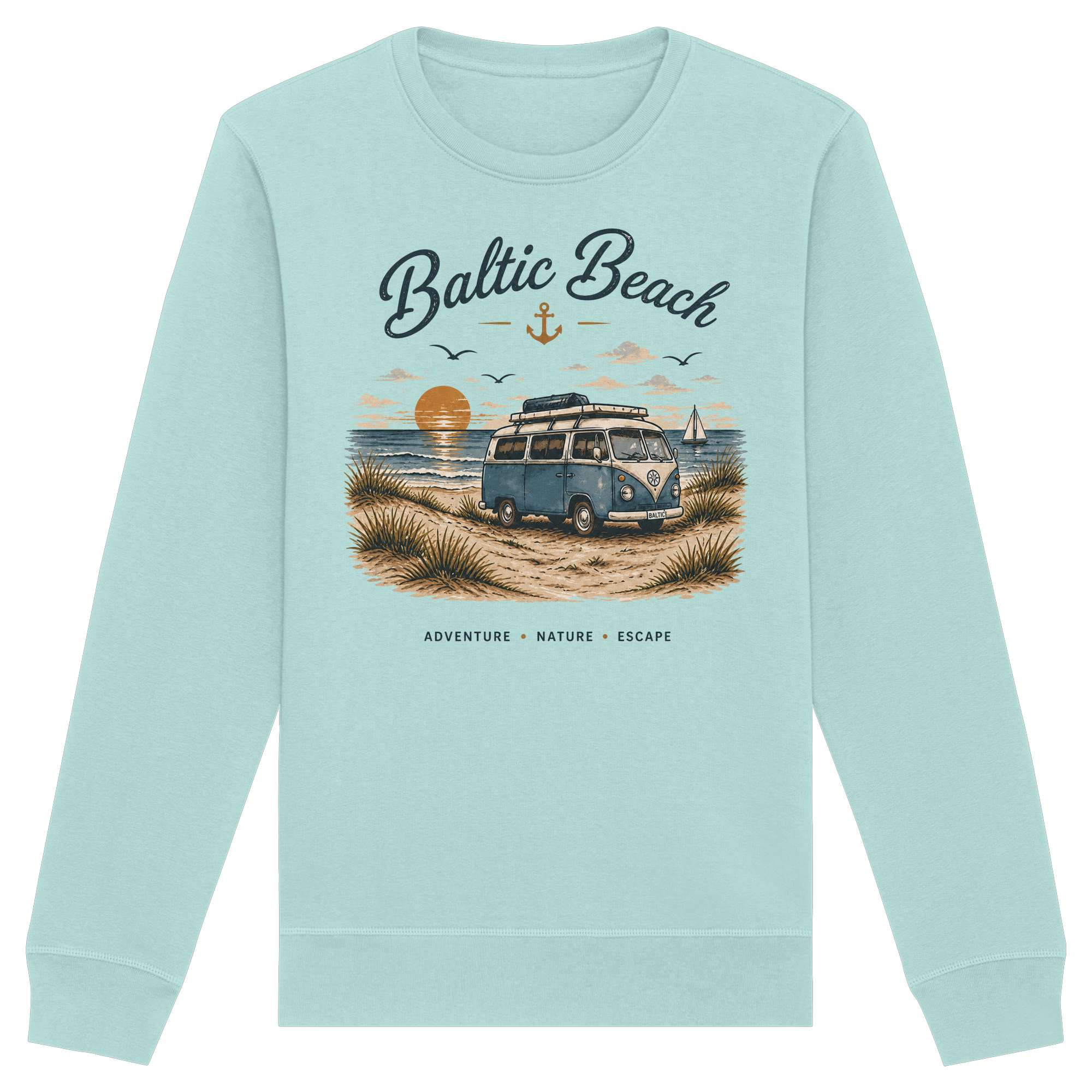 Baltic Beach Organic Sweatshirt – Maritime Ostsee Vibes