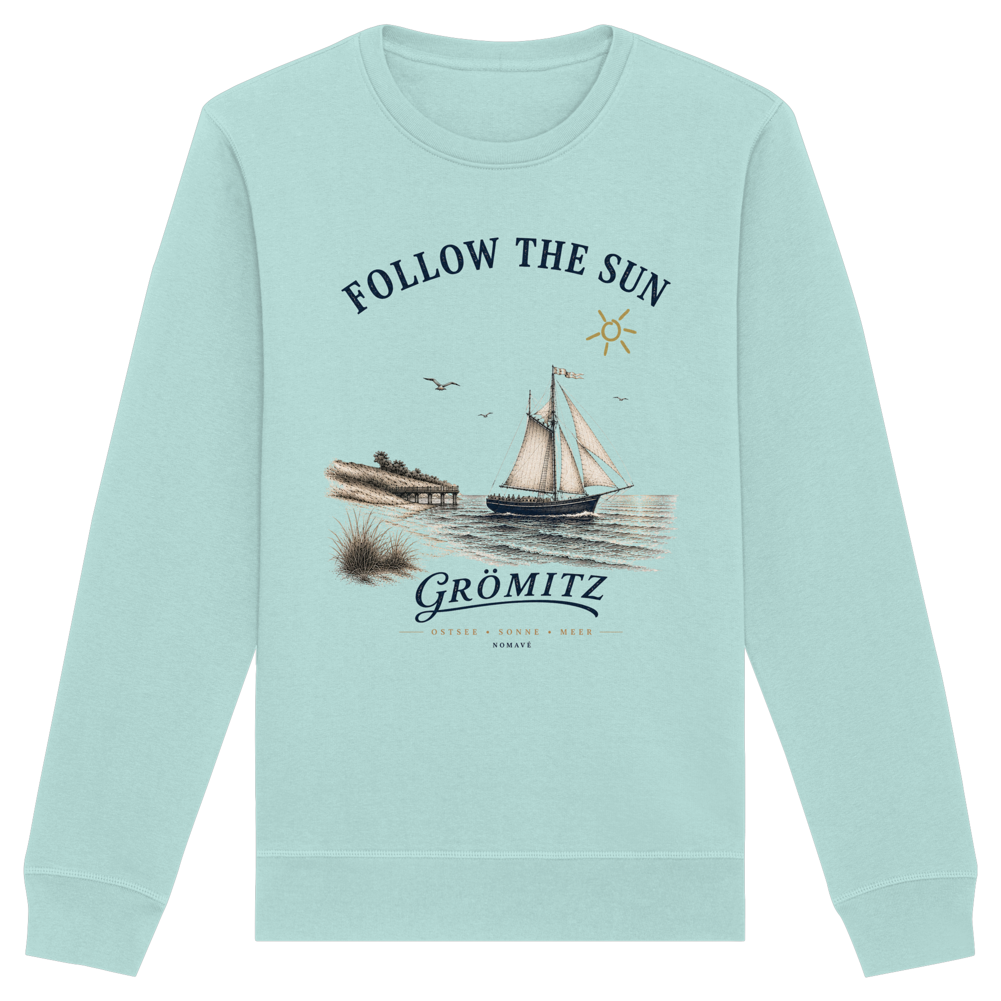 Grömitz - Follow the Sun - Bio Ostsee Unisex Sweatshirt
