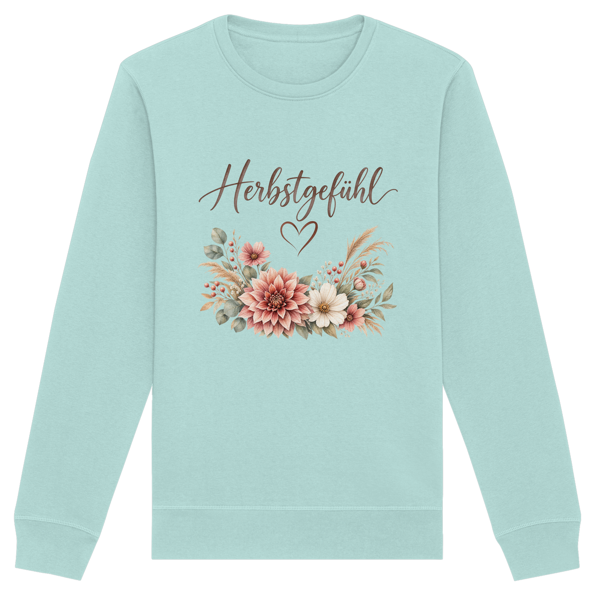Herbstgefühl – Florales Unisex Bio Sweatshirt | Autumn Bloom