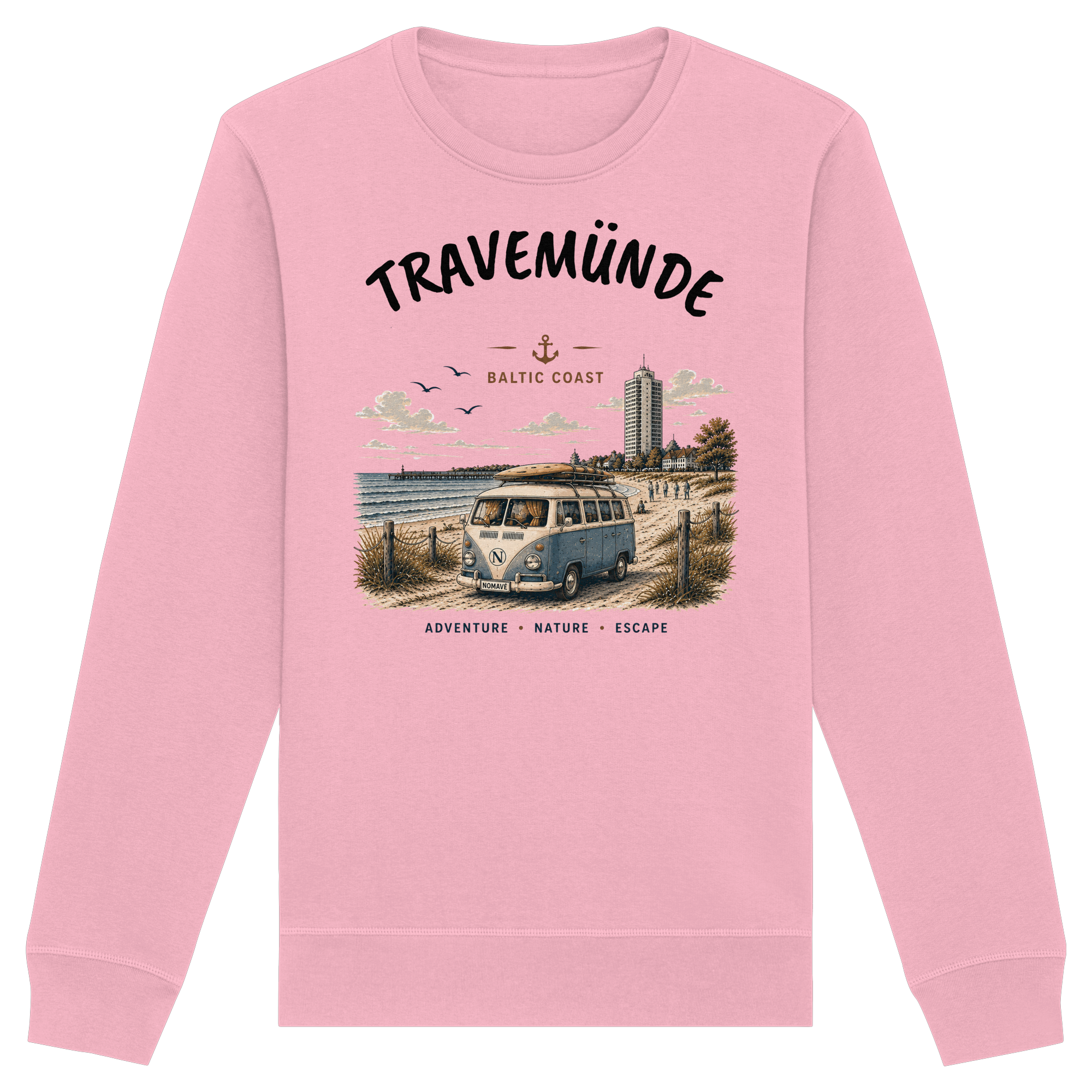 Travemünde Beach Life Sweatshirt – Organic Unisex