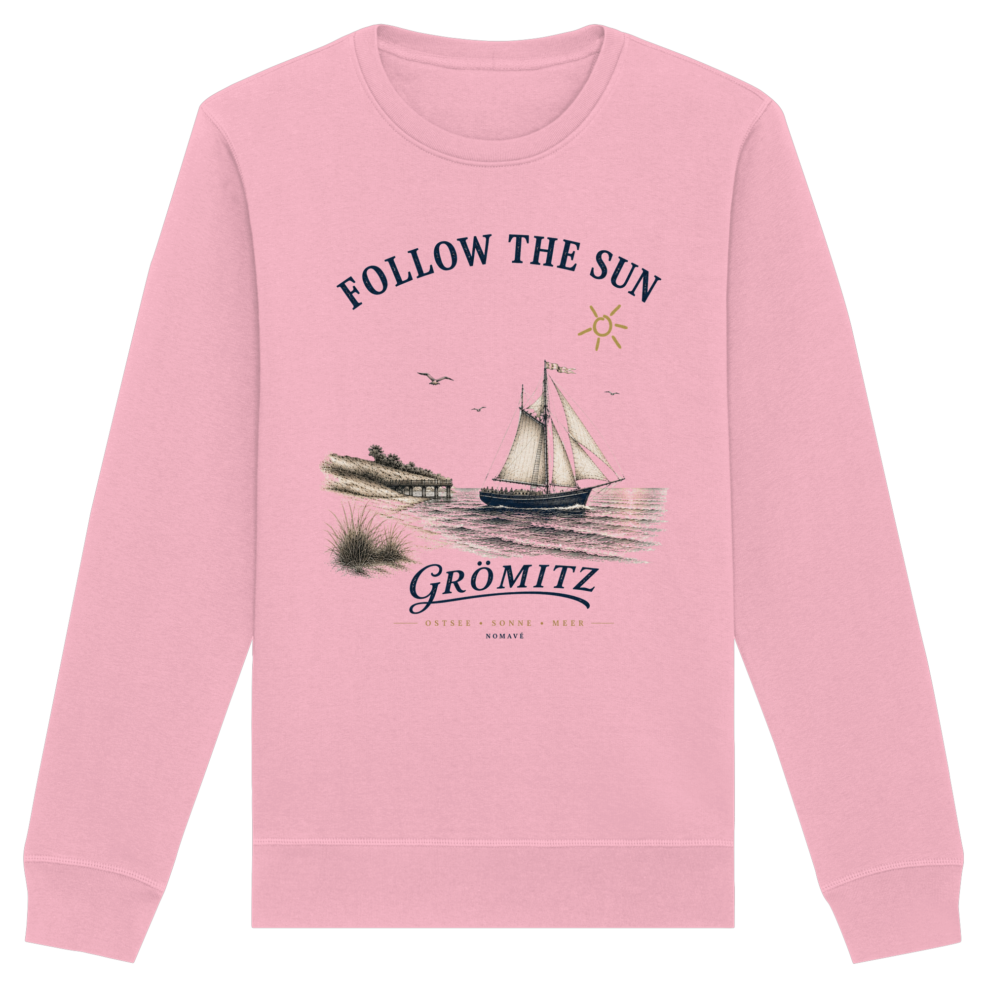 Grömitz - Follow the Sun - Bio Ostsee Unisex Sweatshirt