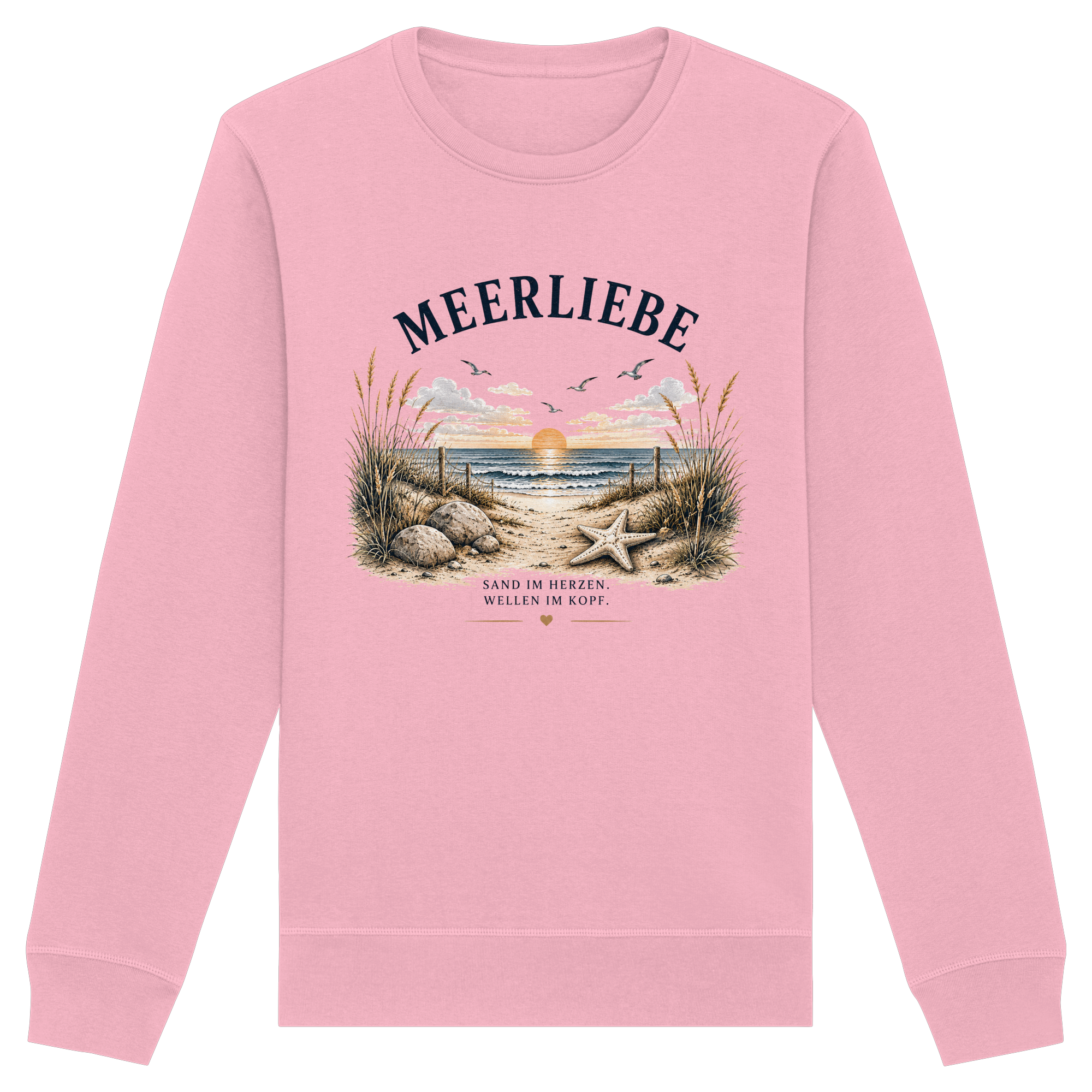 Meerliebe Sweatshirt – Küstengefühl Sea & Soul – Organic Unisex Pullover