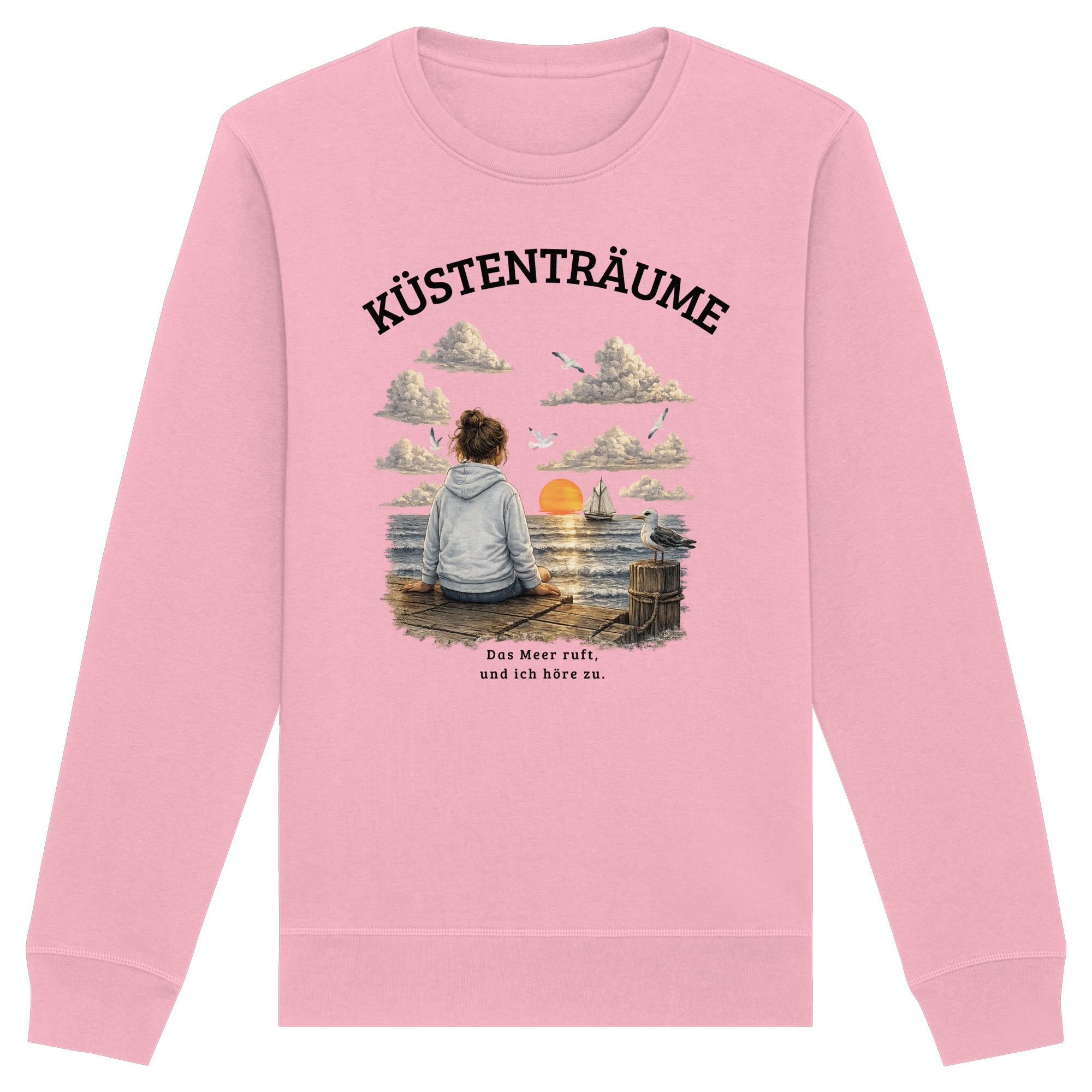 Küstenträume – Premium Bio-Sweatshirt