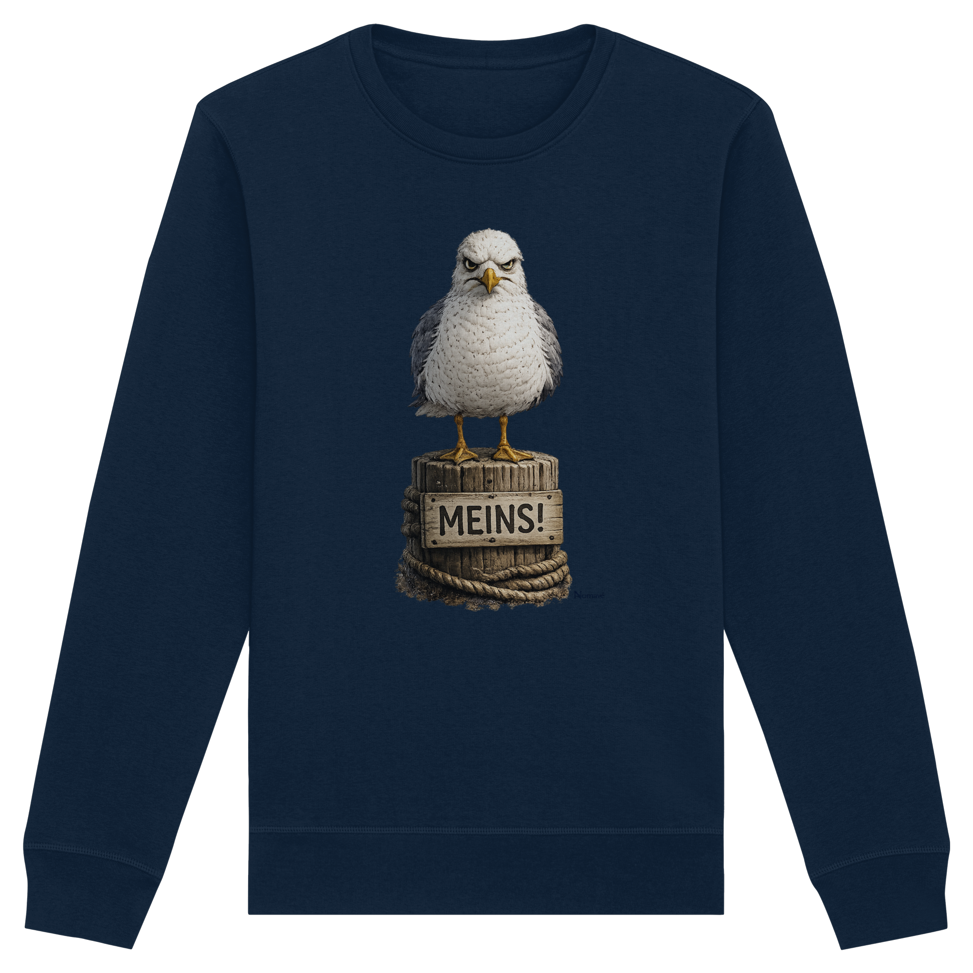 Möwe mit Meinung – MEINS! | - Organic Basic Unisex Sweatshirt
