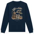 Life-is-better-in-Flip-Flops-Dark-Edition - Organic Basic Unisex Sweatshirt