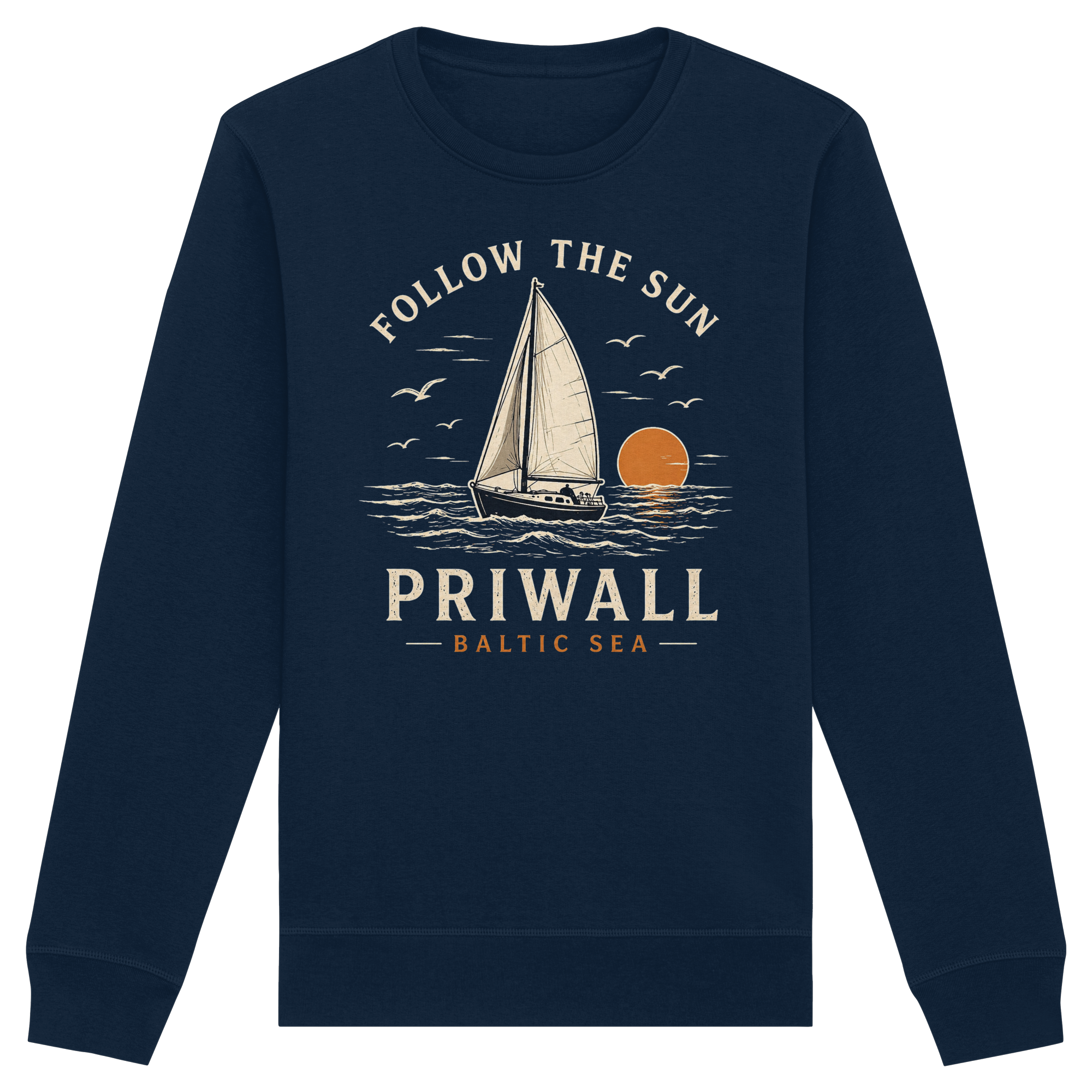Follow the Sun - dunkle Kollektion - Organic Basic Unisex Sweatshirt