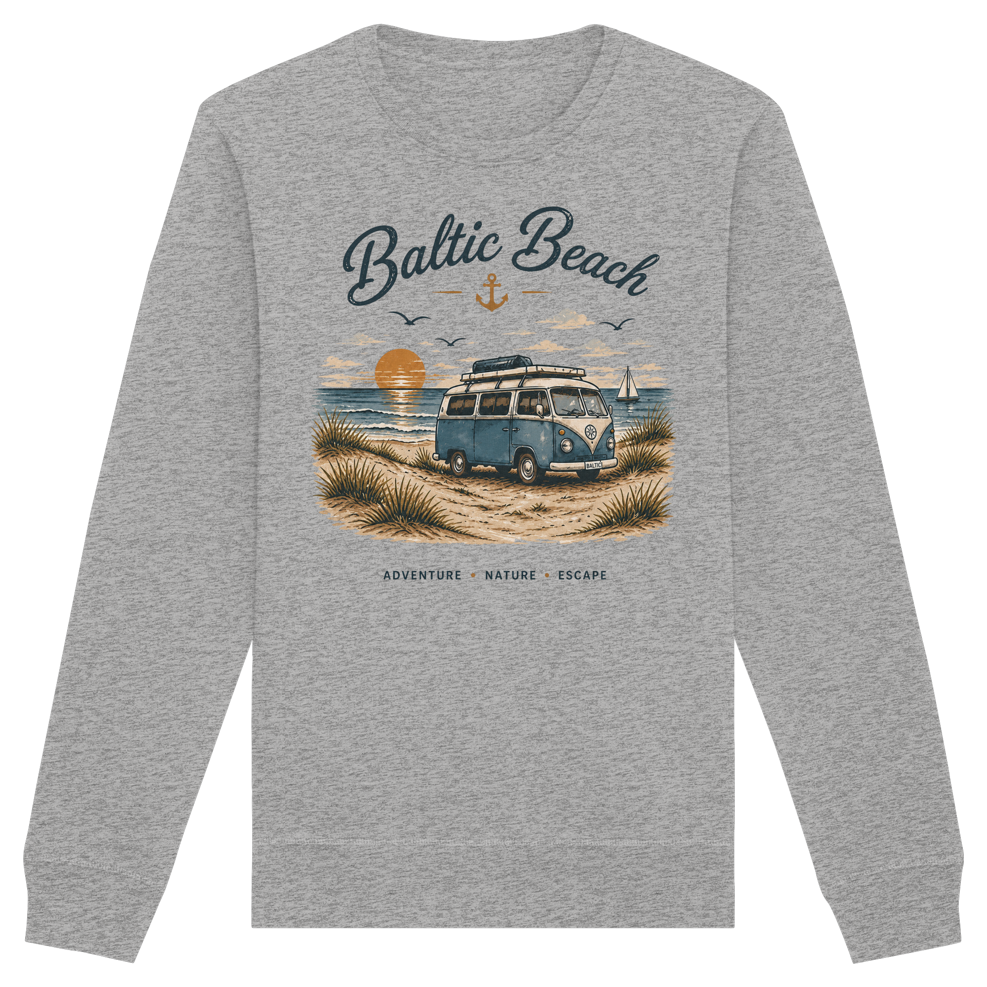 Baltic Beach Organic Sweatshirt – Maritime Ostsee Vibes