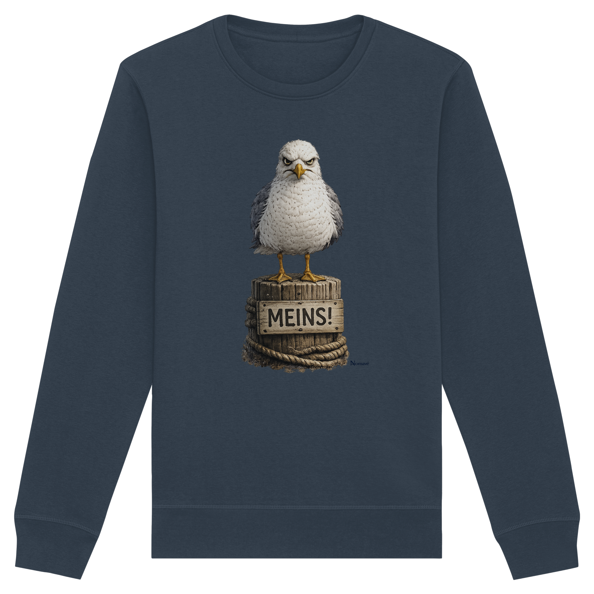Möwe mit Meinung – MEINS! | - Organic Basic Unisex Sweatshirt