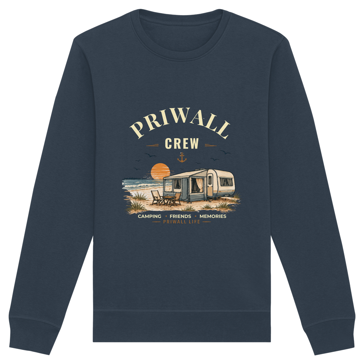 Priwall Crew Dark Edition - Organic Basic Unisex Sweatshirt