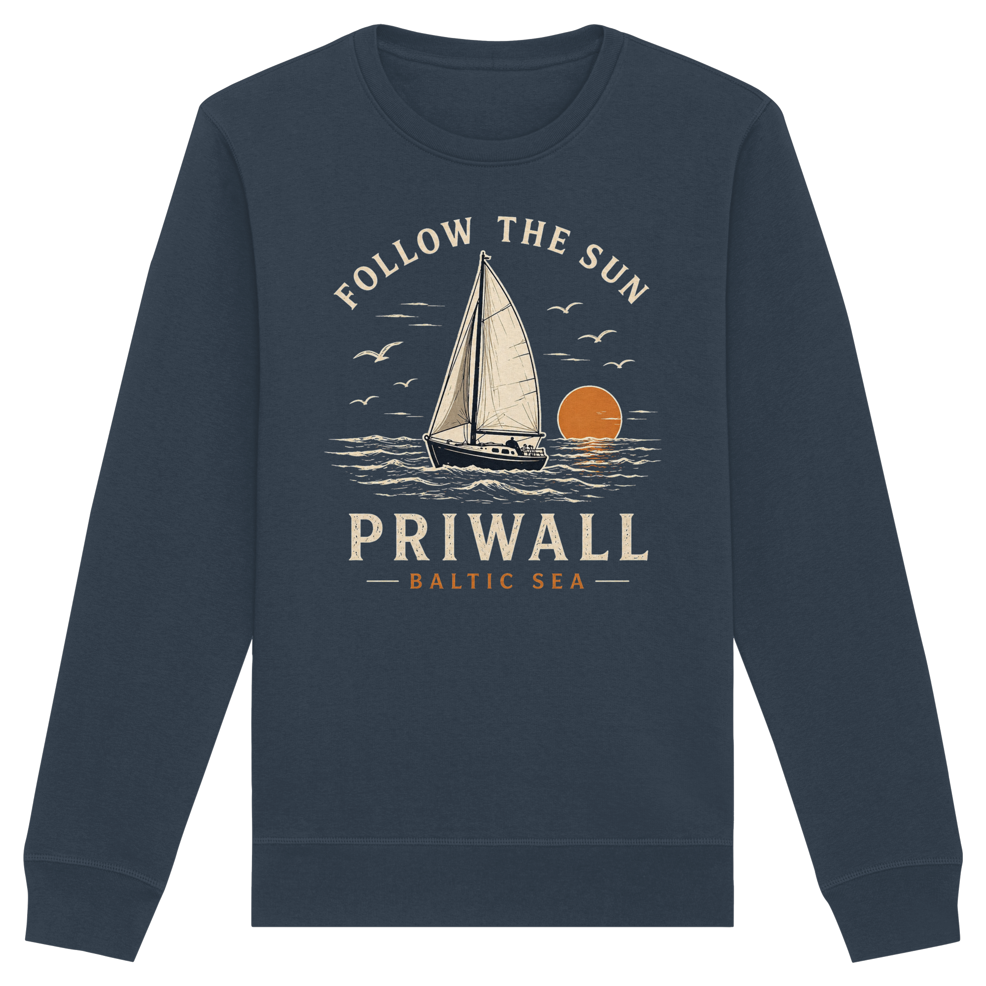 Follow the Sun - dunkle Kollektion - Sweatshirt Unisex Bio-Baumwolle