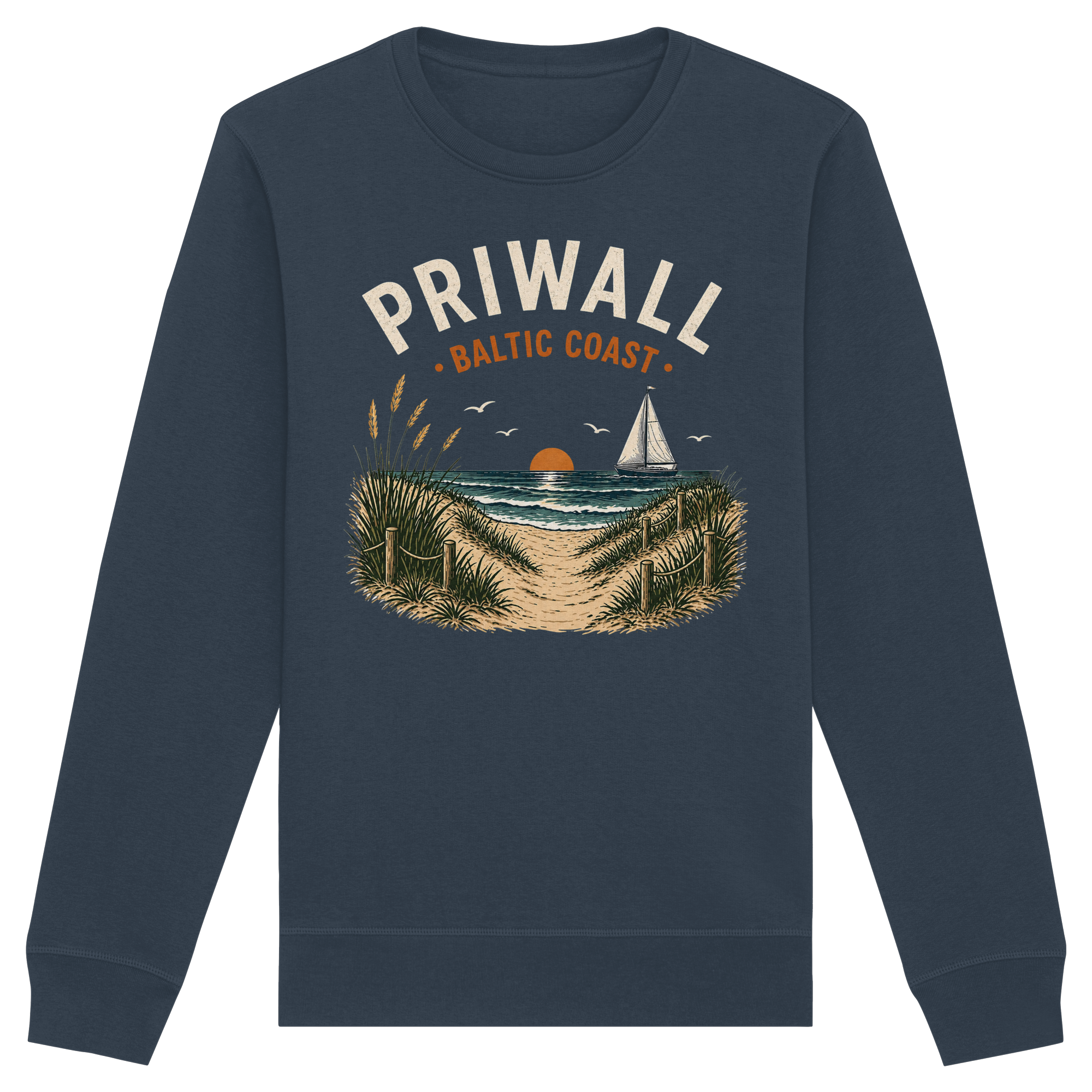 Priwall Ostsee Sweatshirt – Baltic Coast Dark Edition