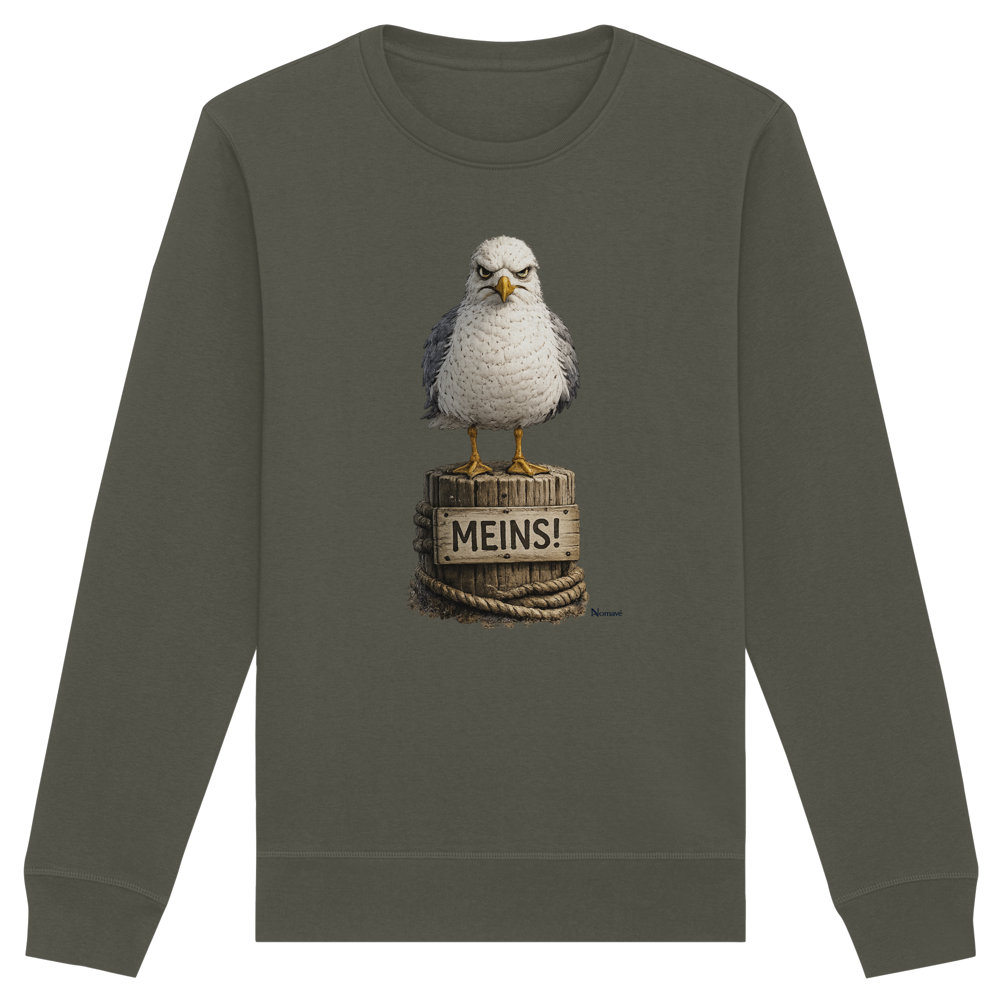 Möwe mit Meinung – MEINS! | - Organic Basic Unisex Sweatshirt