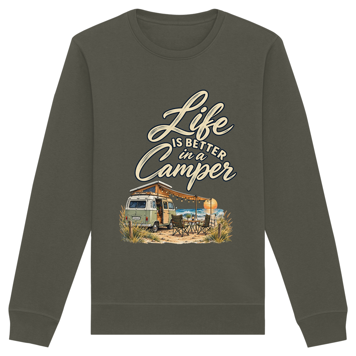 Life is better in a Camper - Organic Basic Unisex Sweatshirt