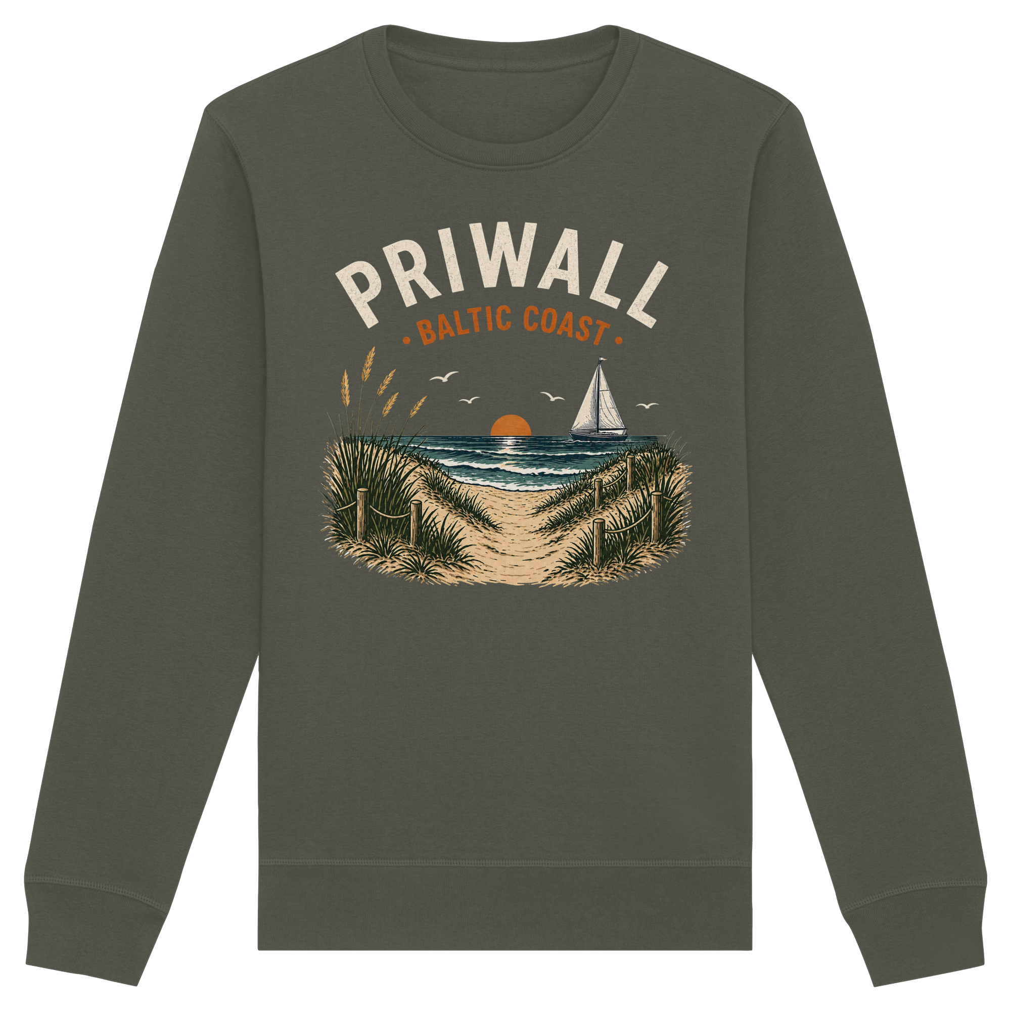 Priwall Ostsee Sweatshirt – Baltic Coast Dark Edition