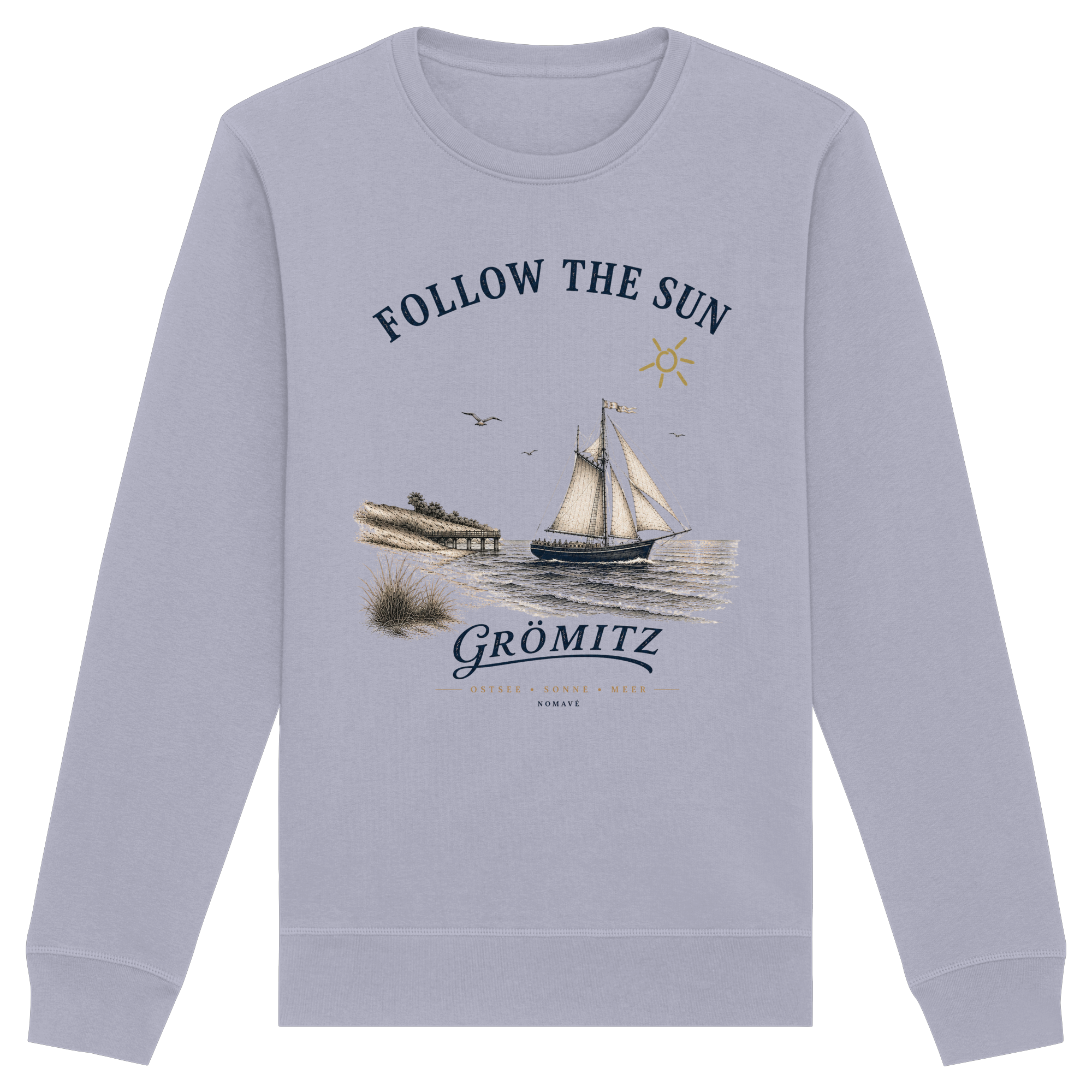 Grömitz - Follow the Sun - Bio Ostsee Unisex Sweatshirt