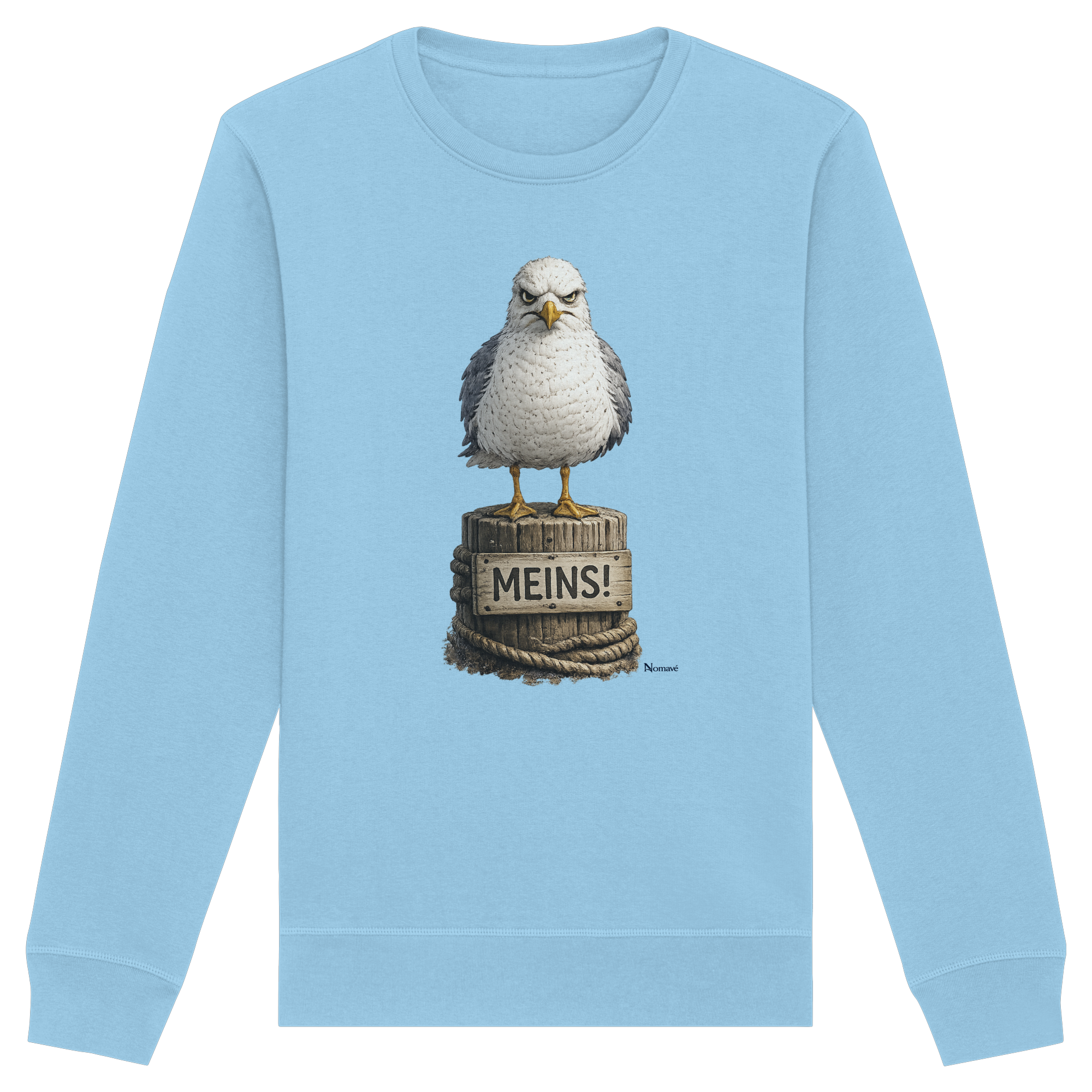 Möwe mit Meinung – MEINS! | - Organic Basic Unisex Sweatshirt