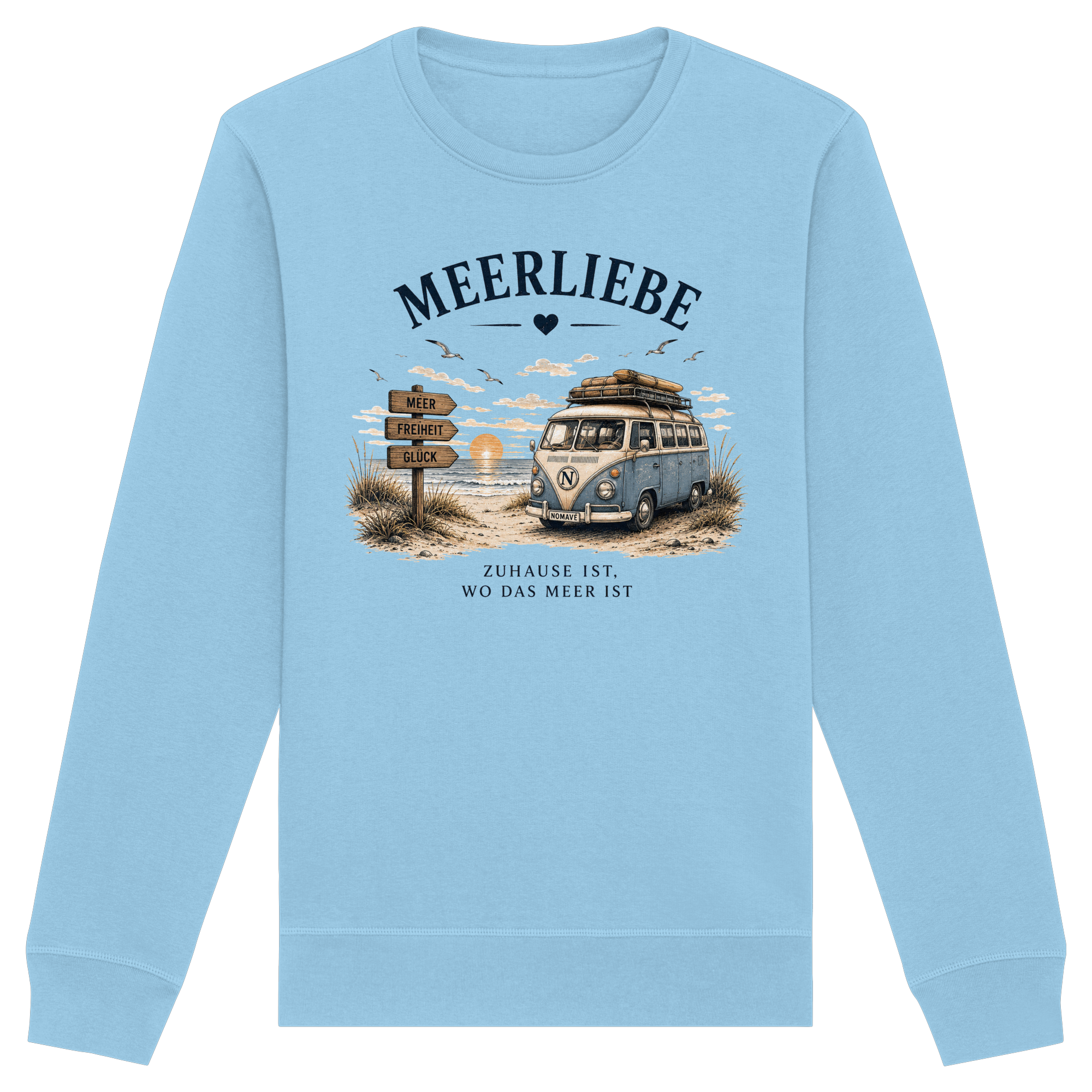 Meerliebe Vanlife – Organic Basic Unisex Sweatshirt