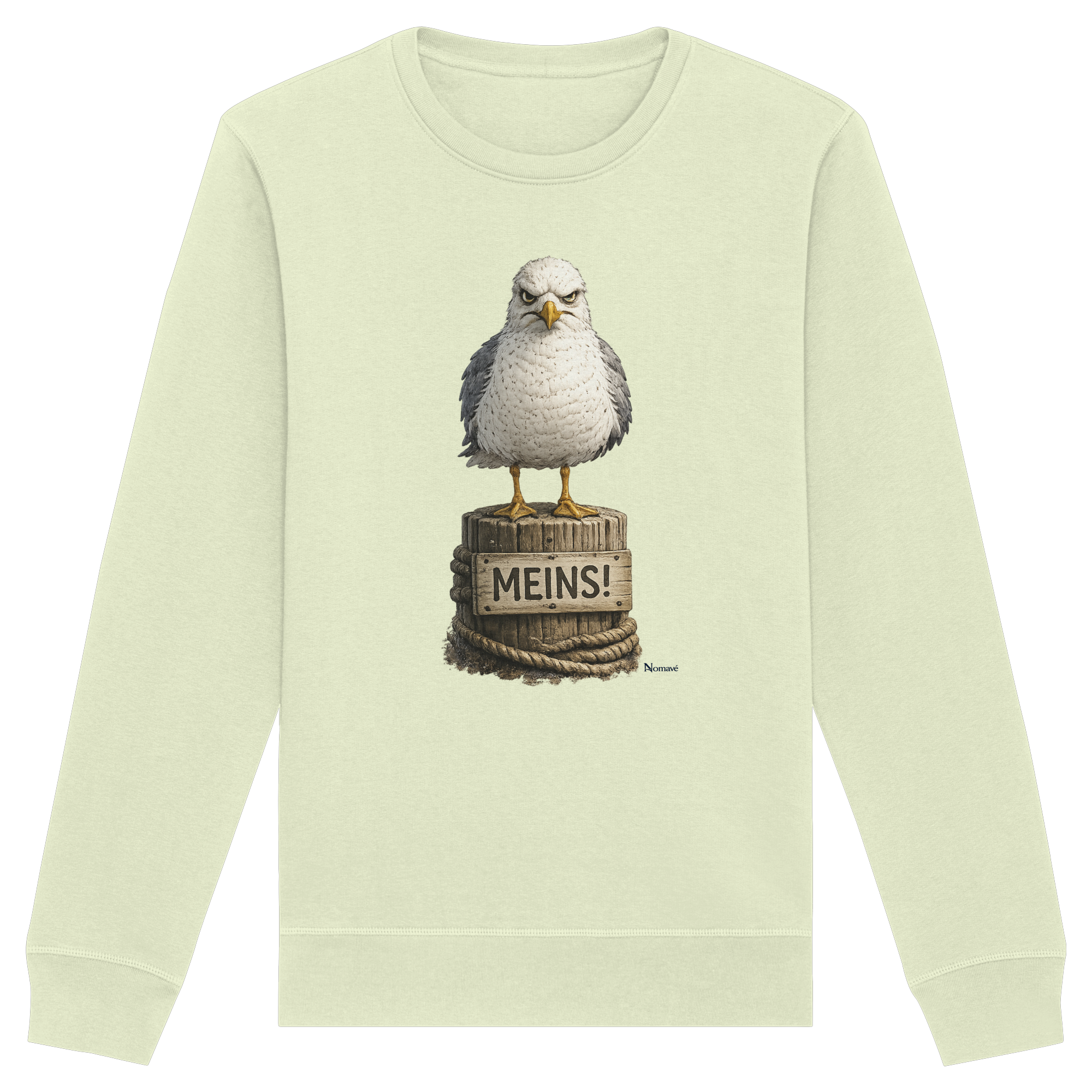 Möwe mit Meinung – MEINS! | - Organic Basic Unisex Sweatshirt