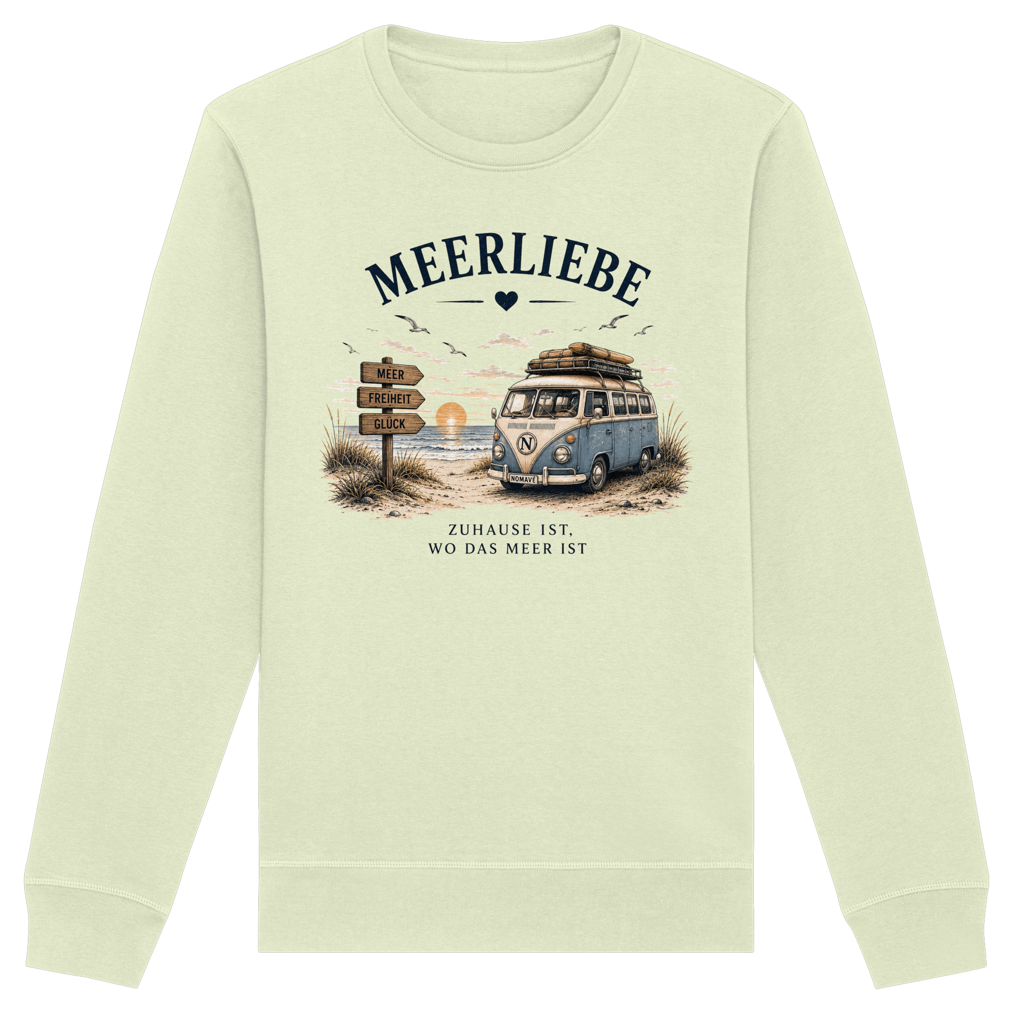 Meerliebe Vanlife – Organic Basic Unisex Sweatshirt