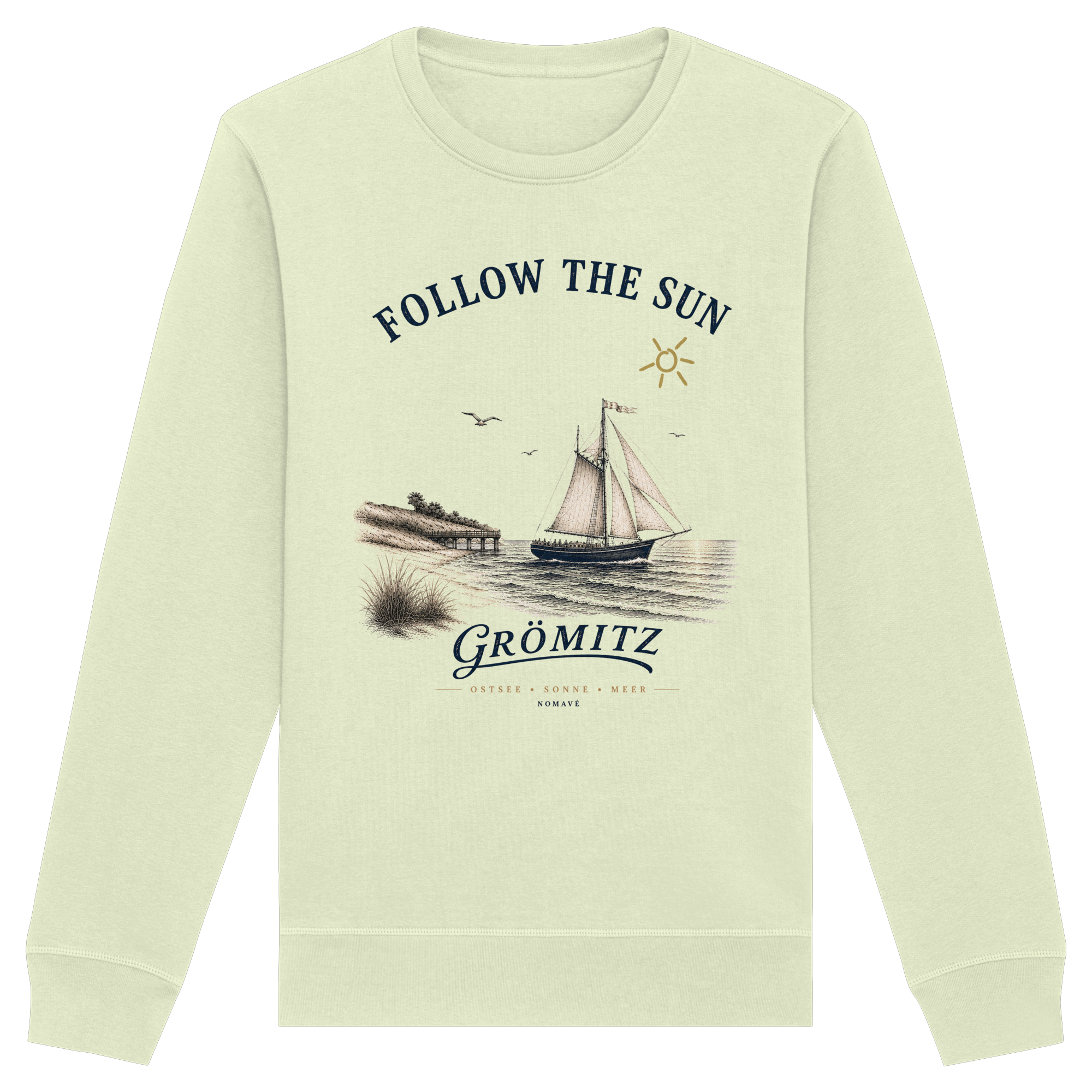 Grömitz - Follow the Sun - Bio Ostsee Unisex Sweatshirt