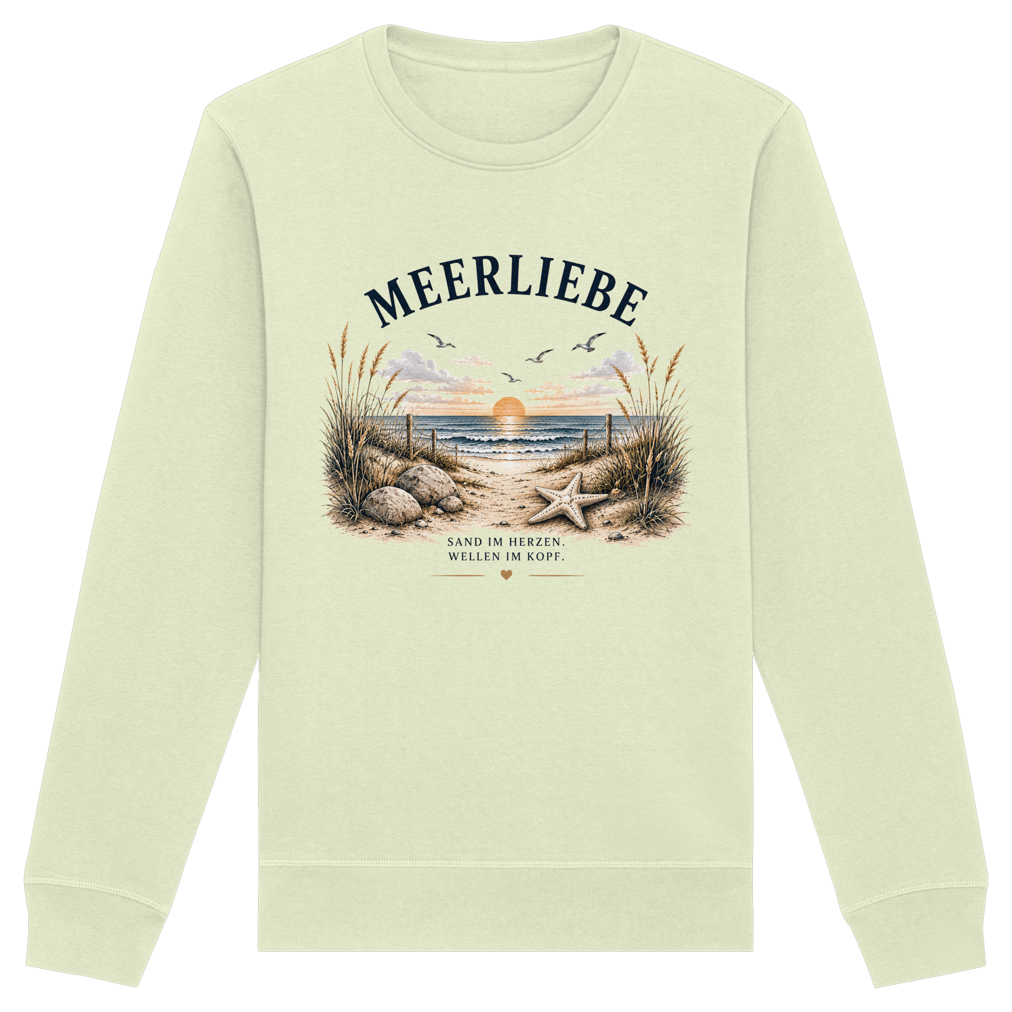 Meerliebe Sweatshirt – Küstengefühl Sea & Soul – Organic Unisex Pullover