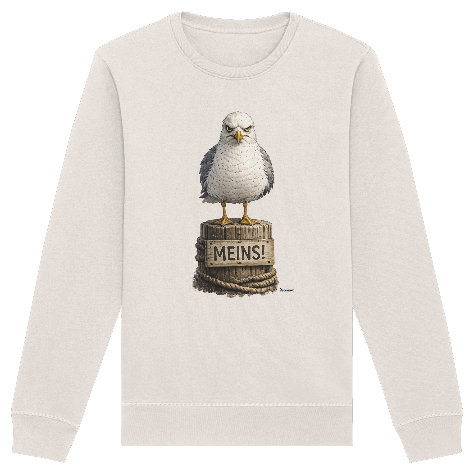Möwe mit Meinung – MEINS! | - Organic Basic Unisex Sweatshirt