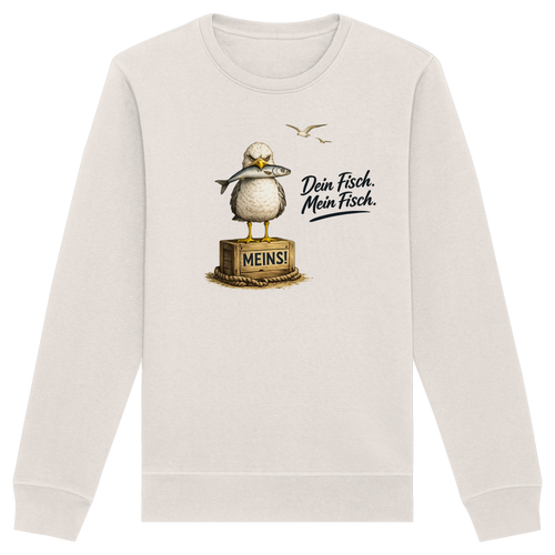 Alpha - Möwe mit Meinung – Dein Fisch. Mein Fisch. | - Organic Basic Unisex Sweatshirt