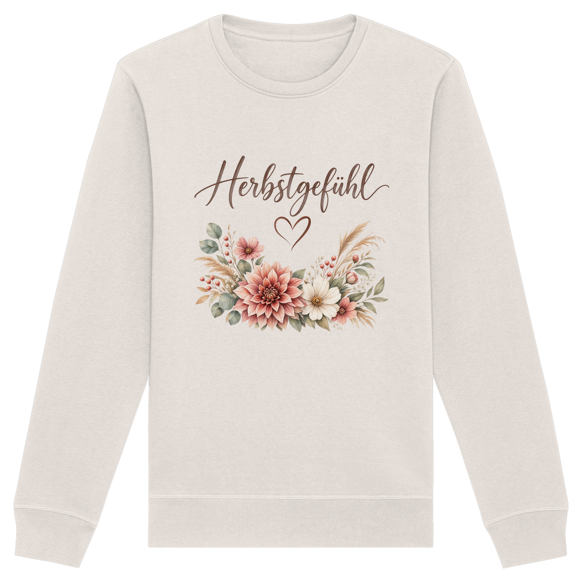 Herbstgefühl – Florales Unisex Bio Sweatshirt | Autumn Bloom