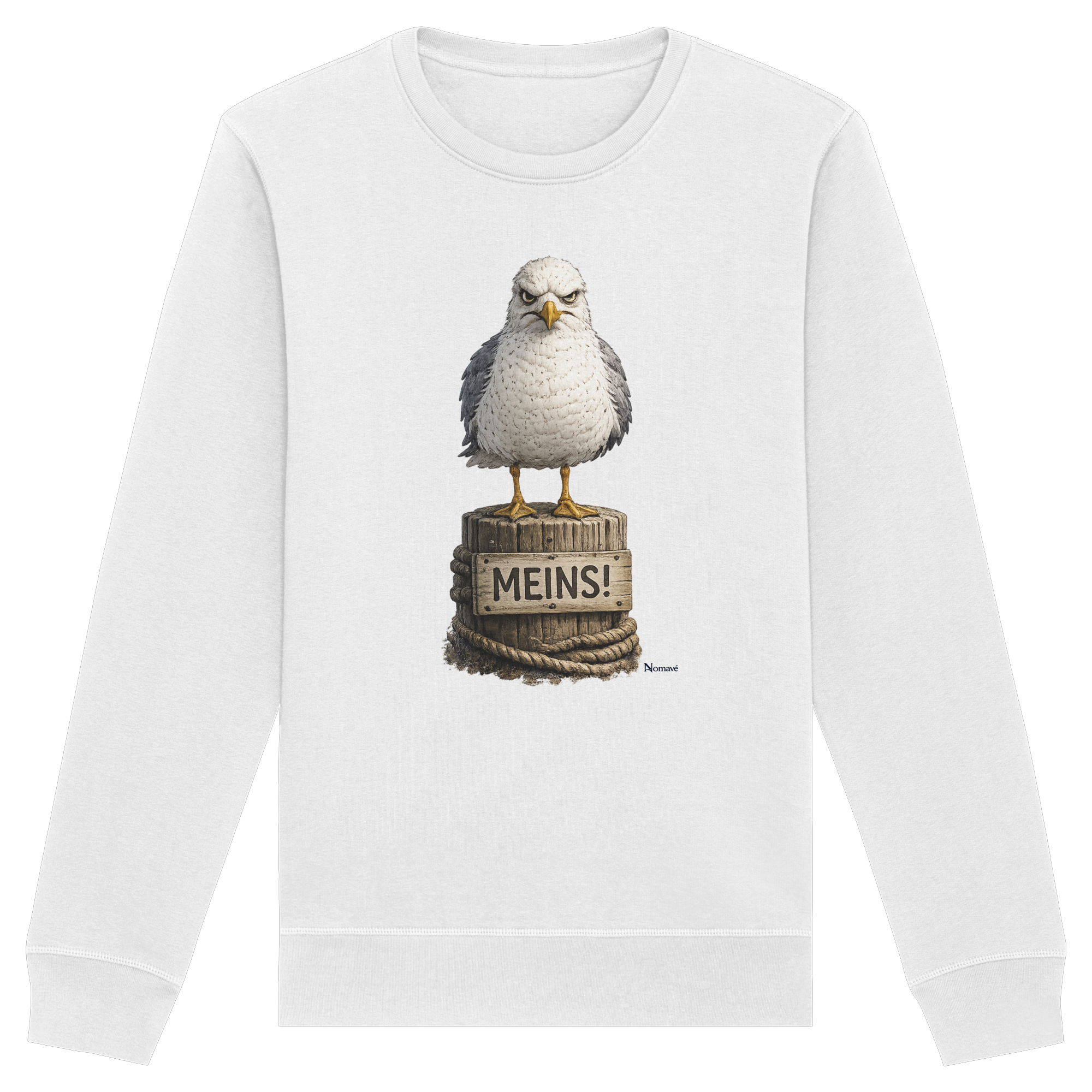 Möwe mit Meinung – MEINS! | - Organic Basic Unisex Sweatshirt