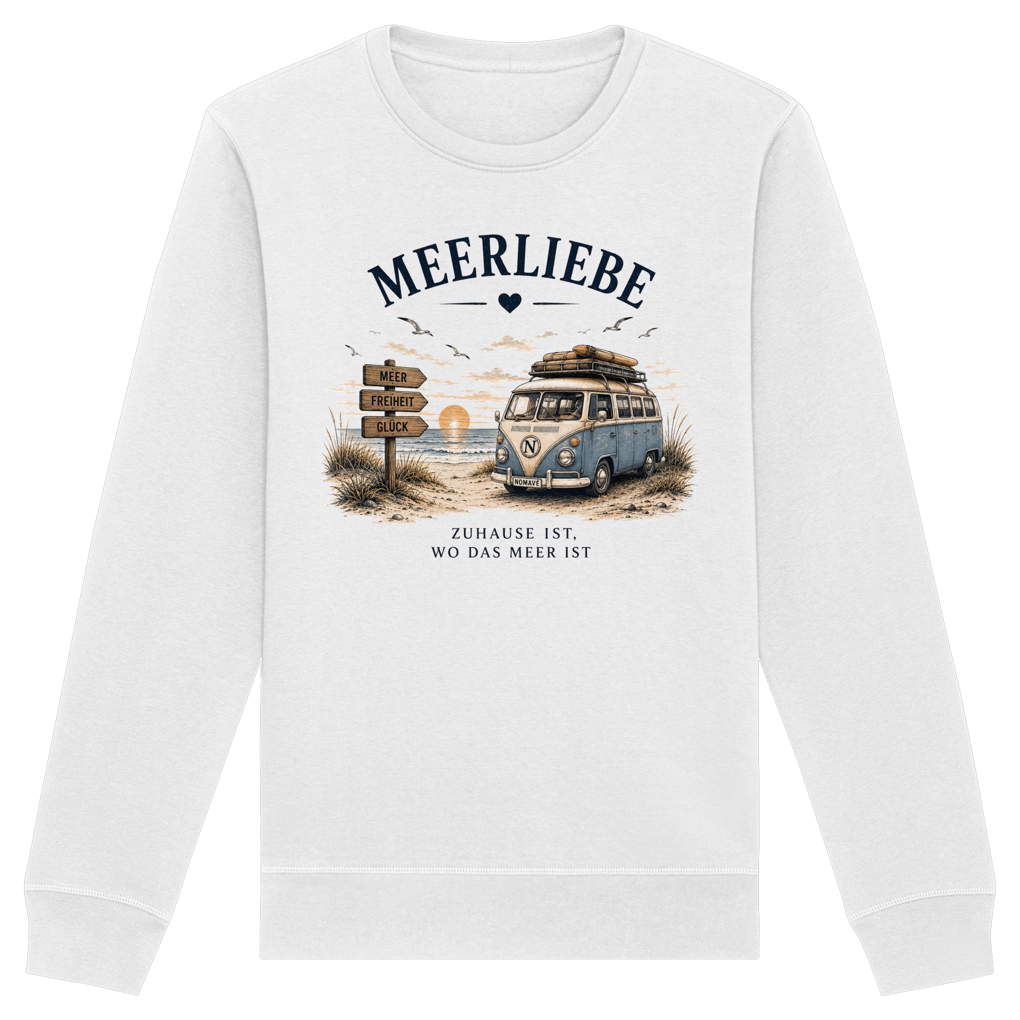 Meerliebe Vanlife – Organic Basic Unisex Sweatshirt
