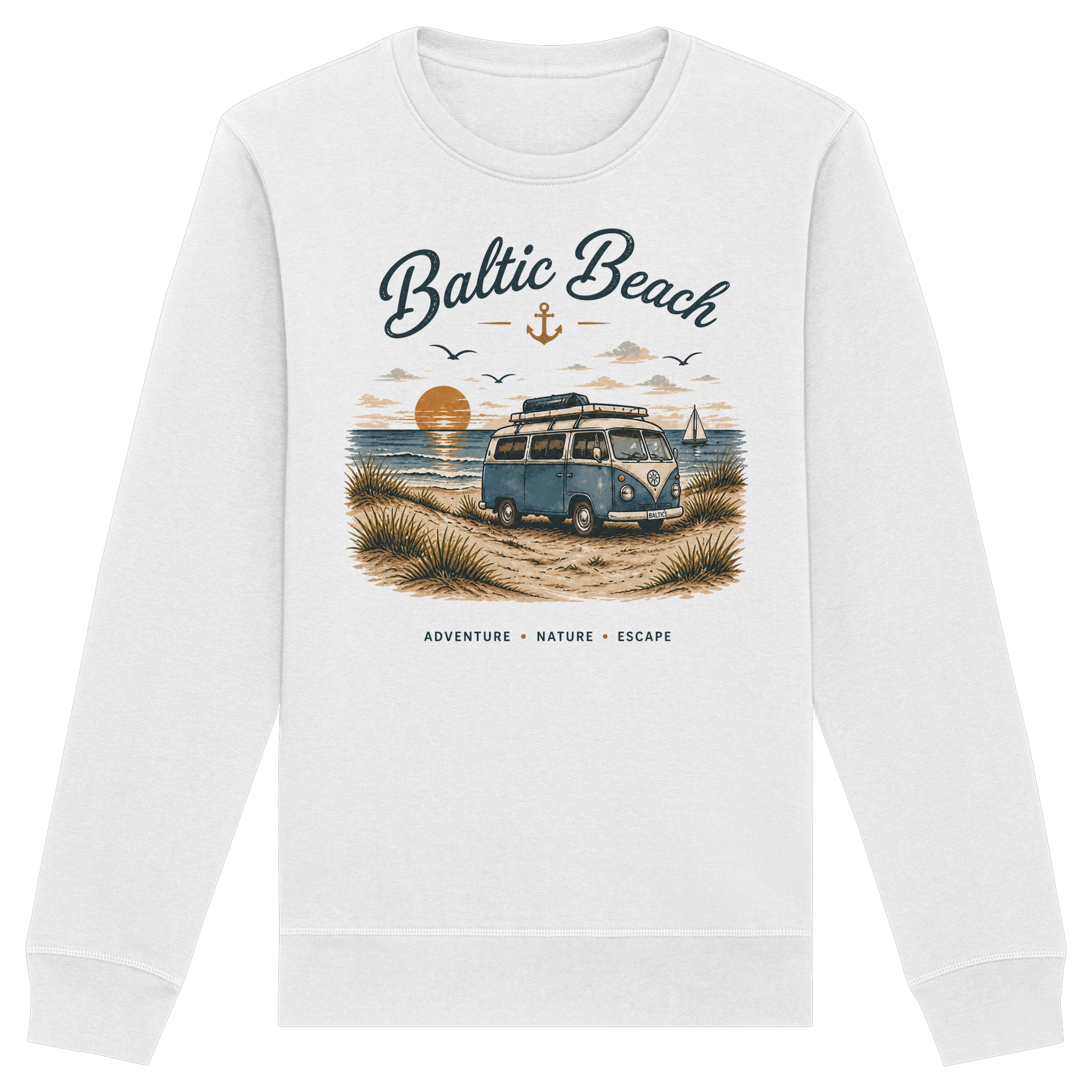 Baltic Beach Organic Sweatshirt – Maritime Ostsee Vibes
