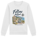 Follow the Road – Vanlife – Bio Unisex Sweatshirt – Frontprint