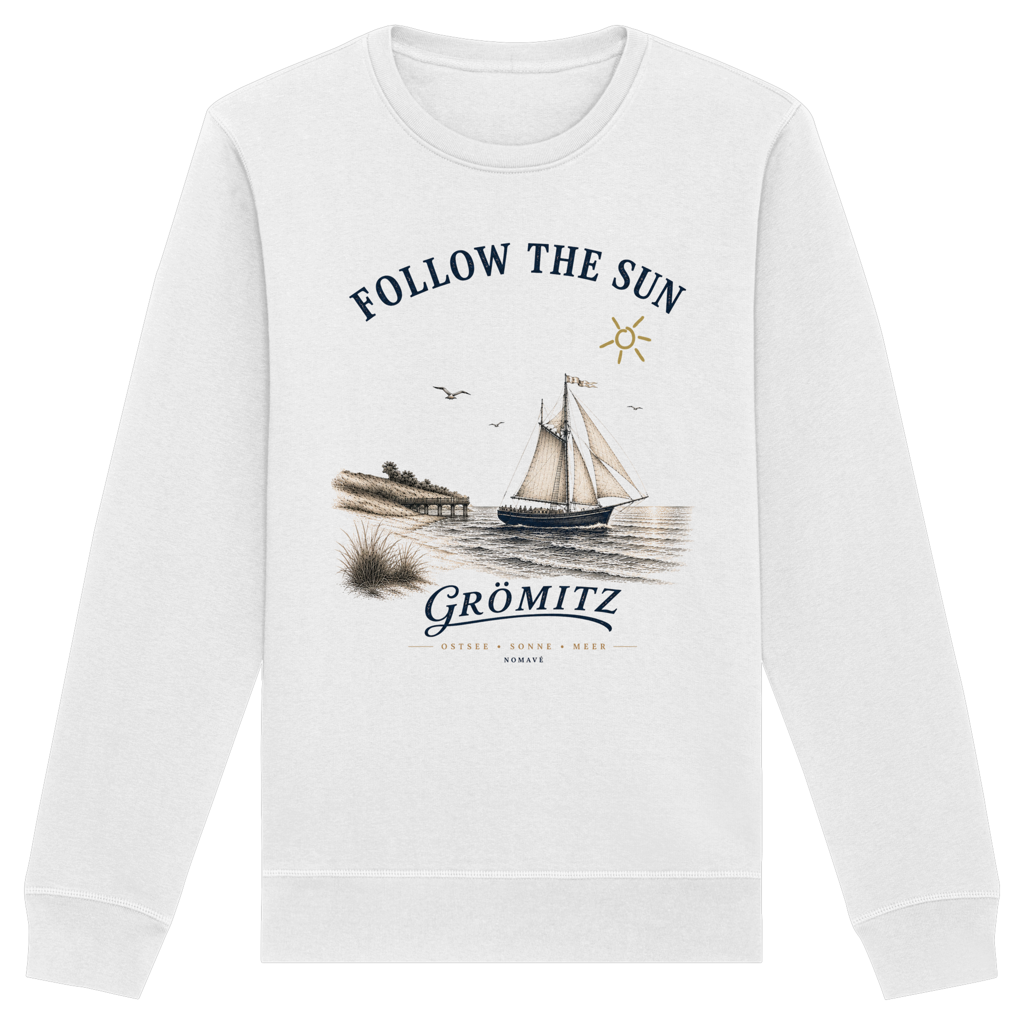 Grömitz - Follow the Sun - Bio Ostsee Unisex Sweatshirt