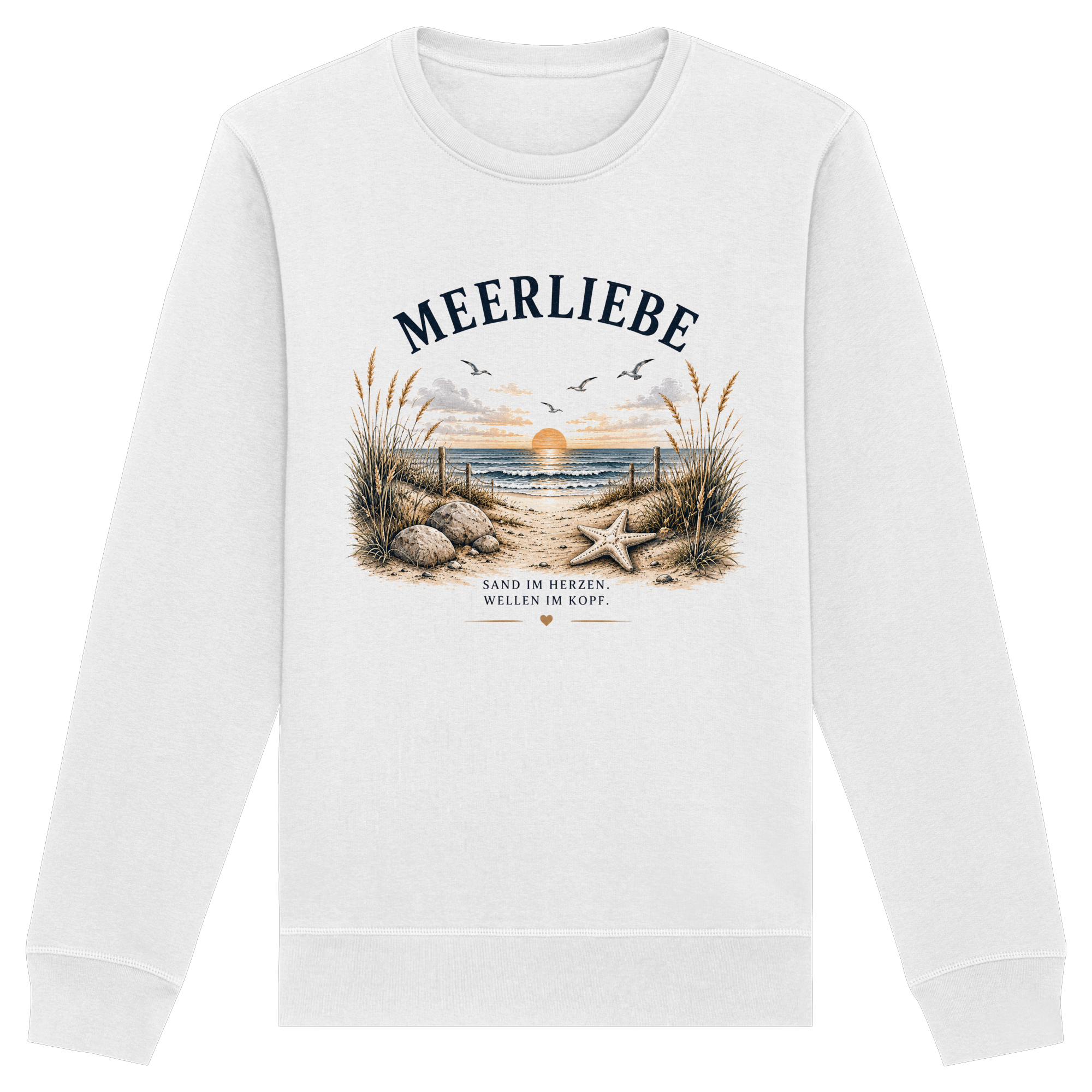 Meerliebe Sweatshirt – Küstengefühl Sea & Soul – Organic Unisex Pullover