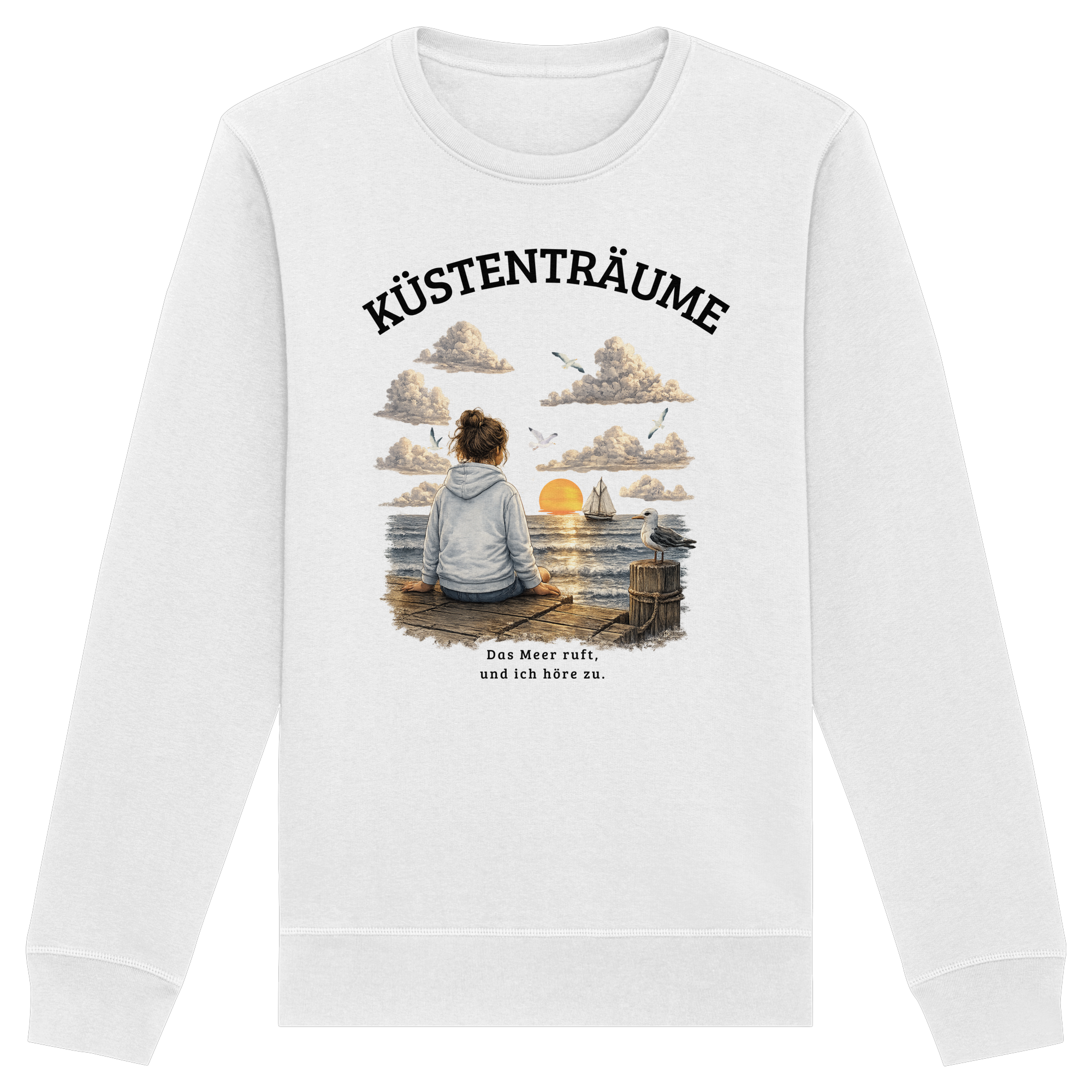 Küstenträume – Premium Bio-Sweatshirt