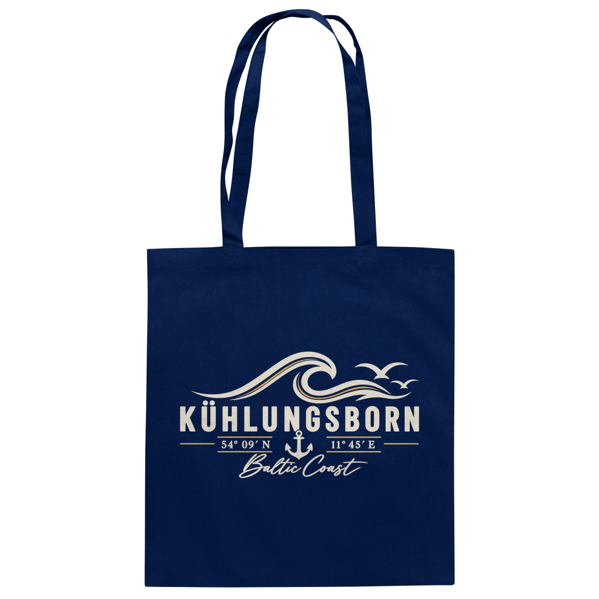 Kühlungsborn – Baltic Coast - Dark Edition - Tasche 100% Bio Baumwolle