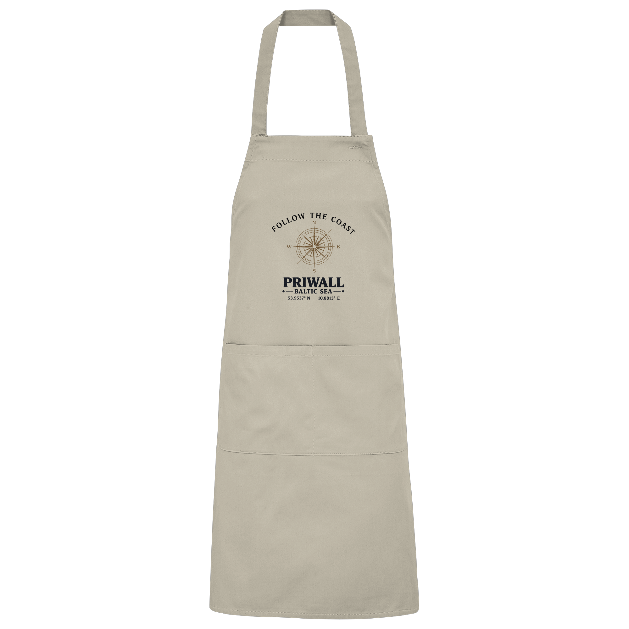 Follow the Coast – Priwall Kompass - Organic Grillschürze