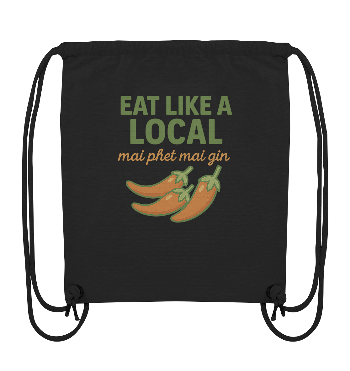 at Like a Local – Thai Food Design | „mai phed mai gin“ Chili  - Organic Gym-Bag
