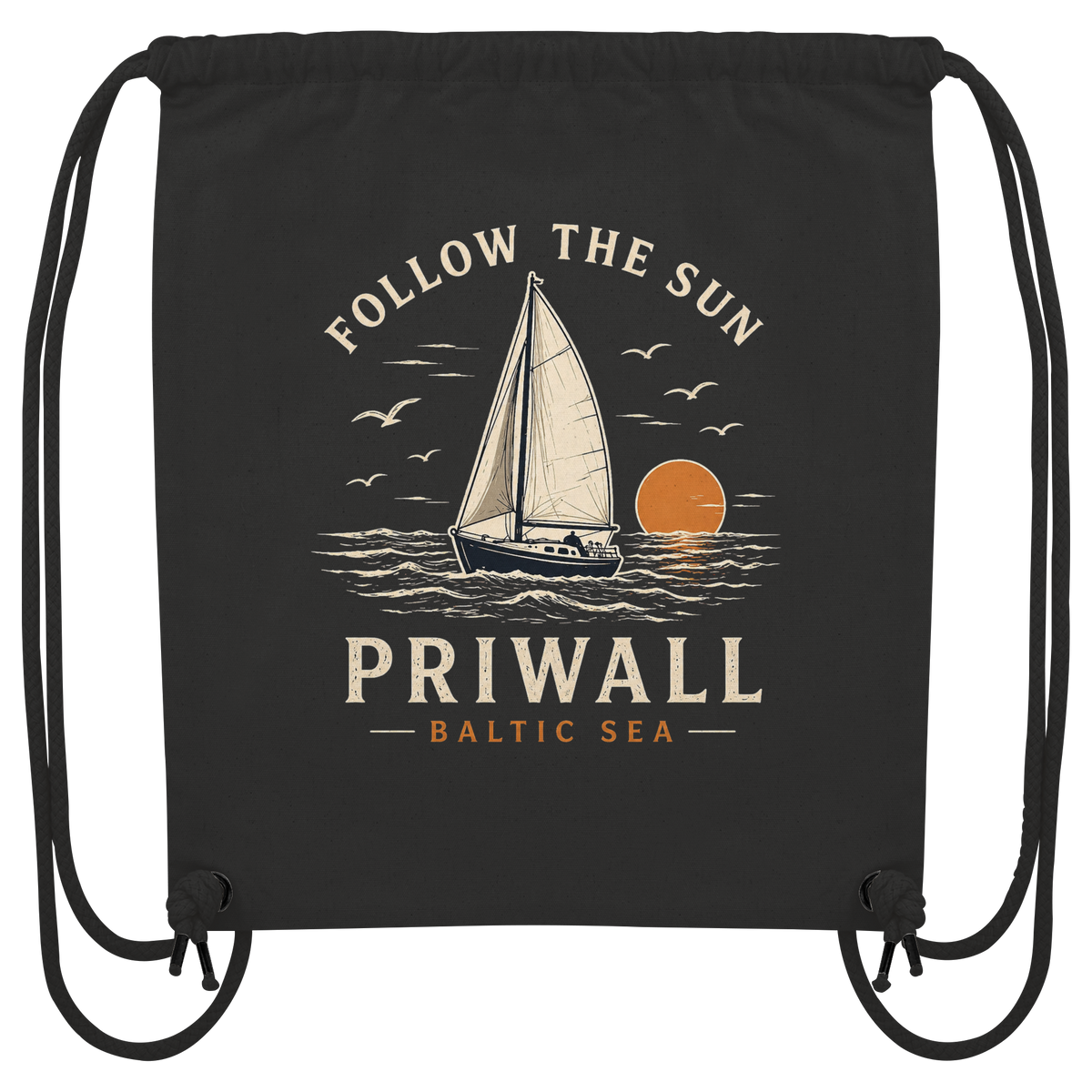 Follow the Sun - dunkle Kollektion - Organic Gym-Bag