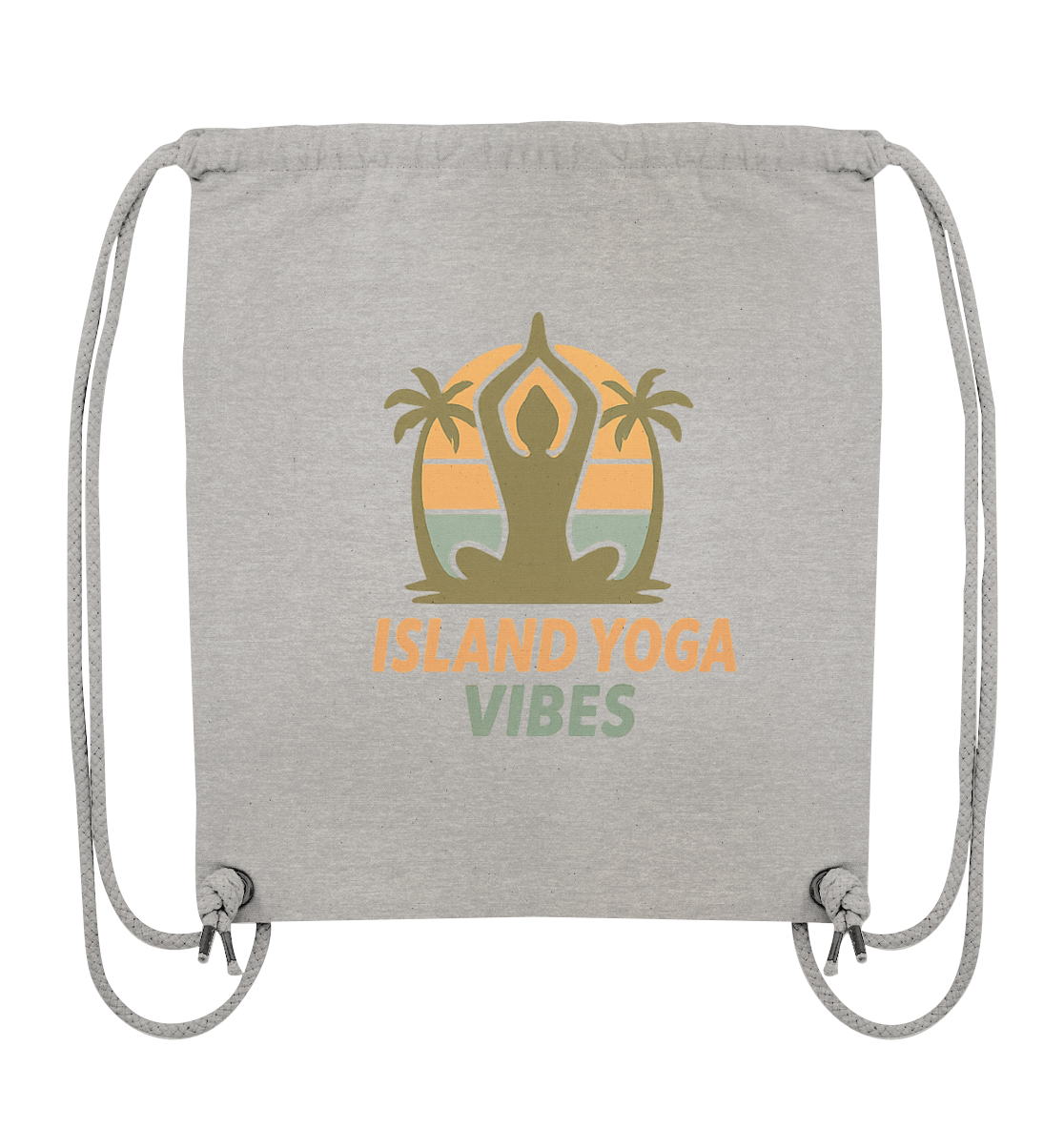 Island Yoga Vibes – Sunset Yoga Design | Tropical Meditation - Organic Gym-Bag