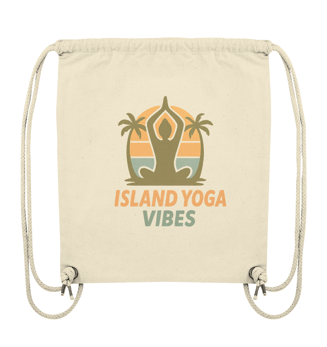 Island Yoga Vibes – Sunset Yoga Design | Tropical Meditation - Organic Gym-Bag