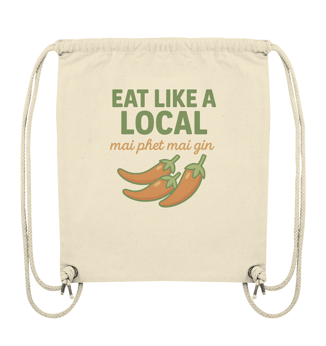 at Like a Local – Thai Food Design | „mai phed mai gin“ Chili  - Organic Gym-Bag