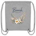 Beach Therapy | Florales Strandmotiv | Sommer | Urlaub | Meer | Blumen | - Organic Gym-Bag